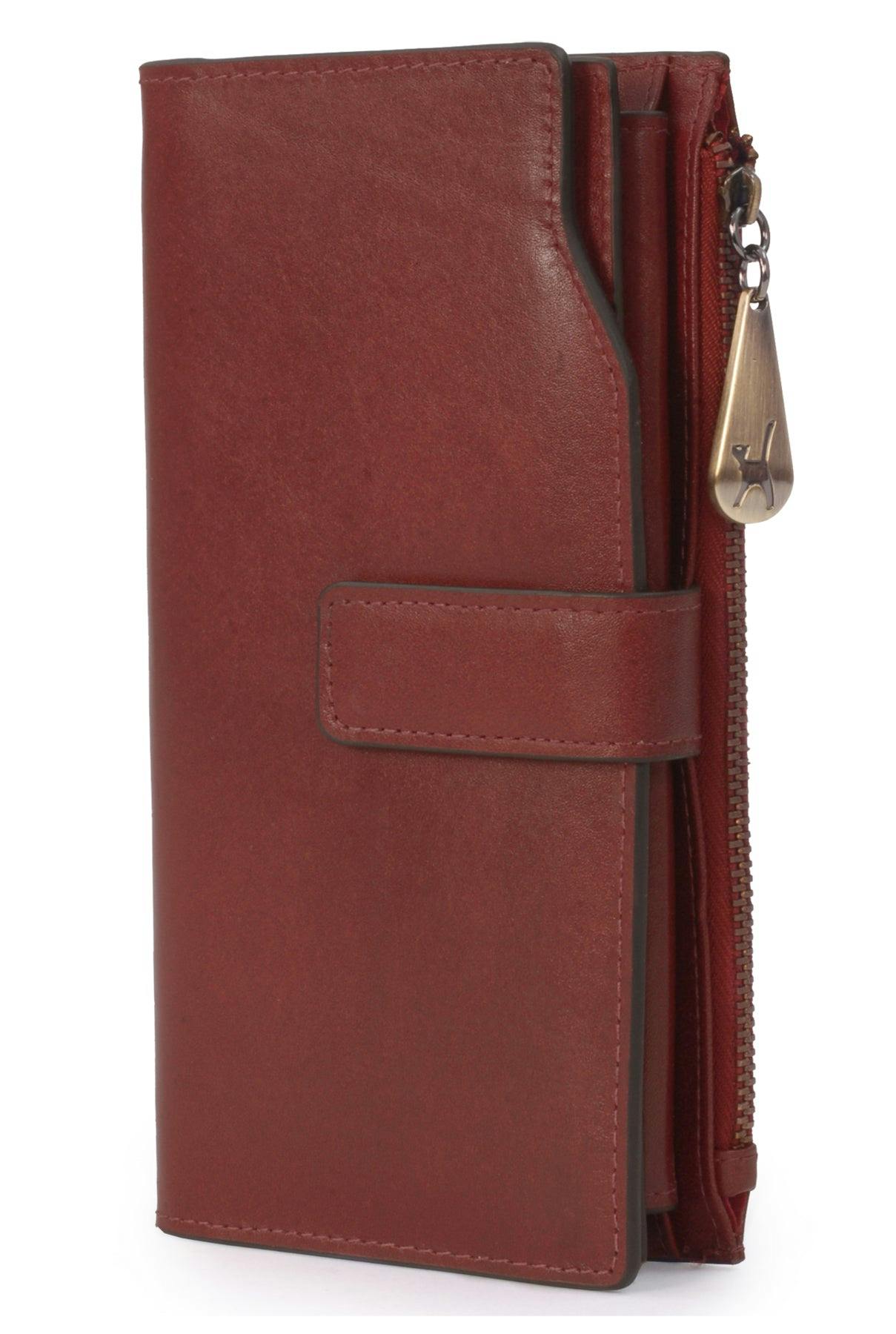 Catwalk Collection Handbags Red Stella - Large Purse - Rfid - Rfid