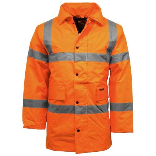 Coolandnew Orange Standsafe Hv302 Hi Vis Waterproof Parka Jacket - 3XL