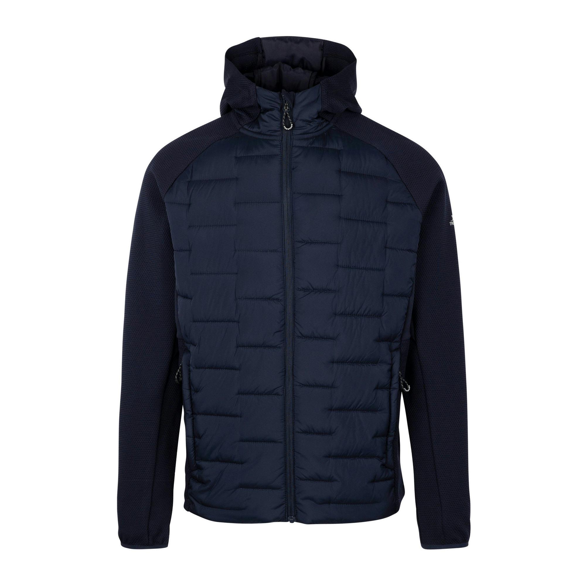 Trespass Men's Heber Hybrid Hoodie - Navy - Navy - L - 100% Polyester