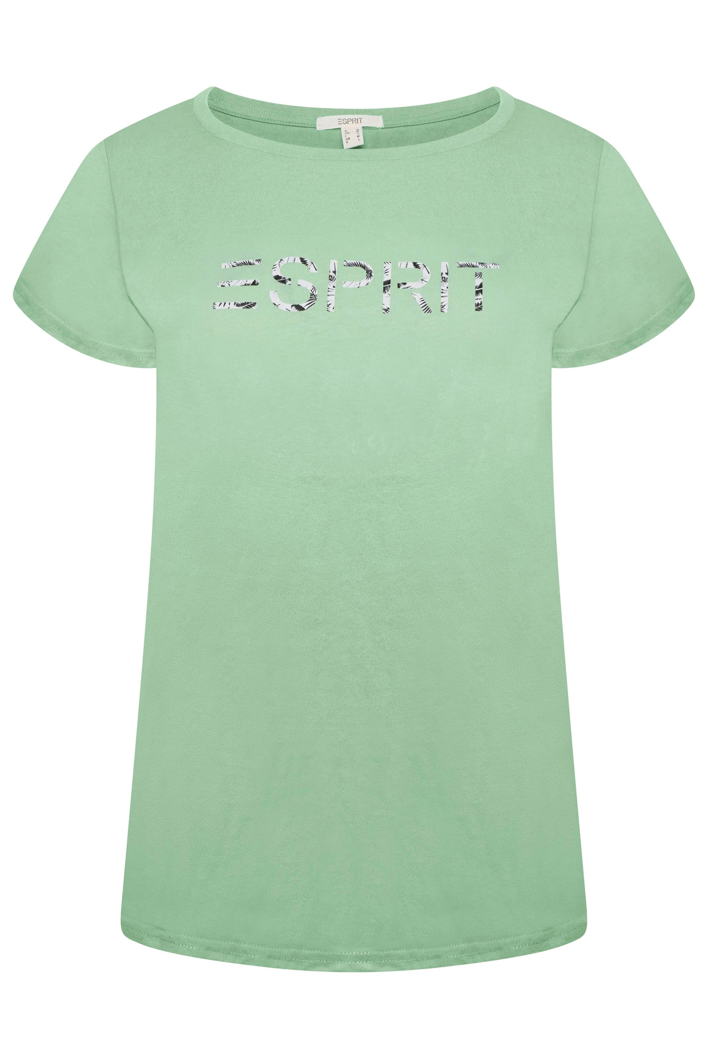 Esprit Women's Green T-Shirt Pattern 10 - M