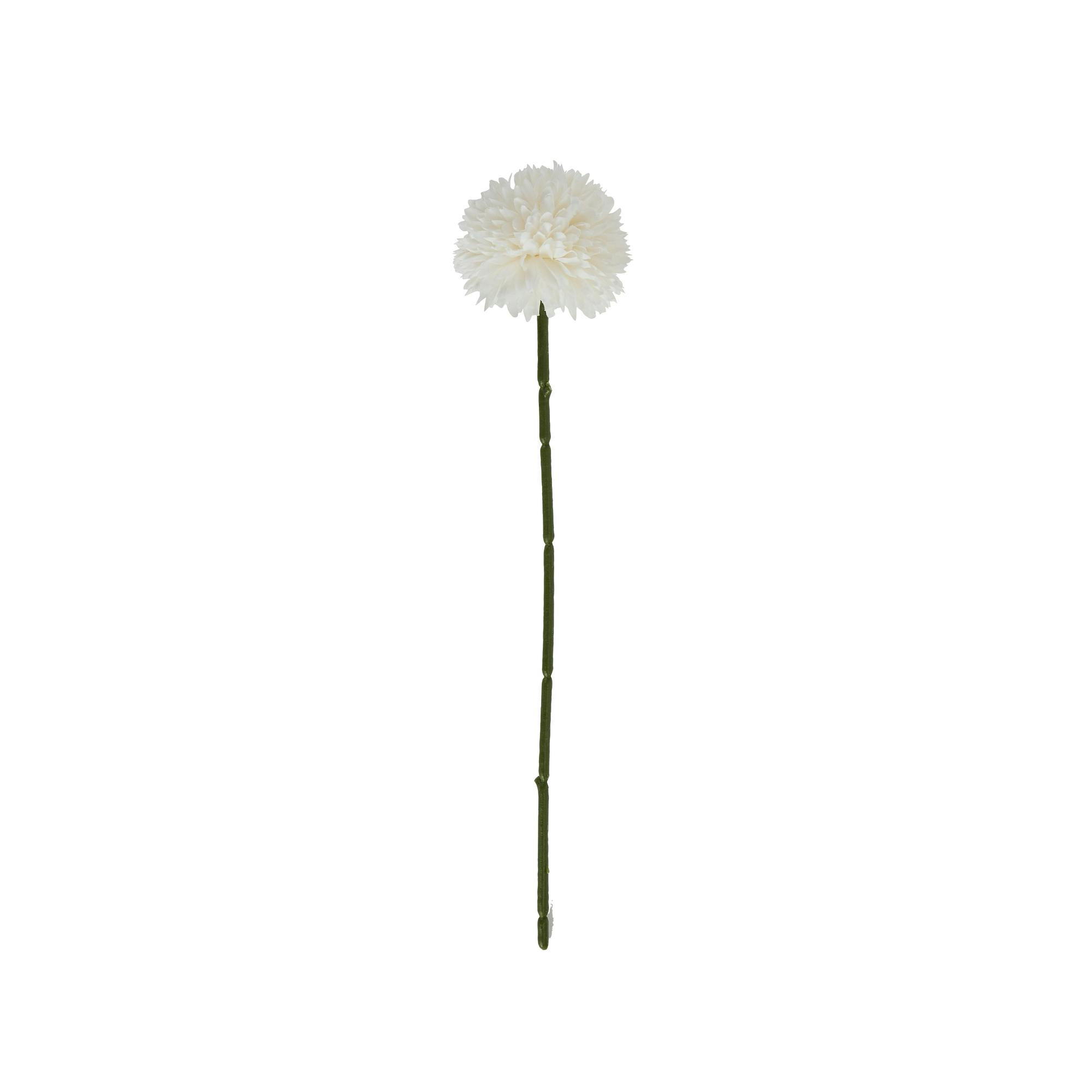 Hill Interiors White/Green Chrysanthemum Artificial Flower - One Size