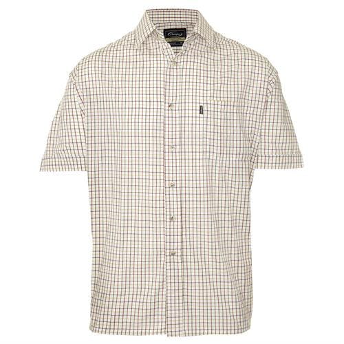 Coolandnew Men's Red Champion Short Sleeve Tattersall Shirt - L