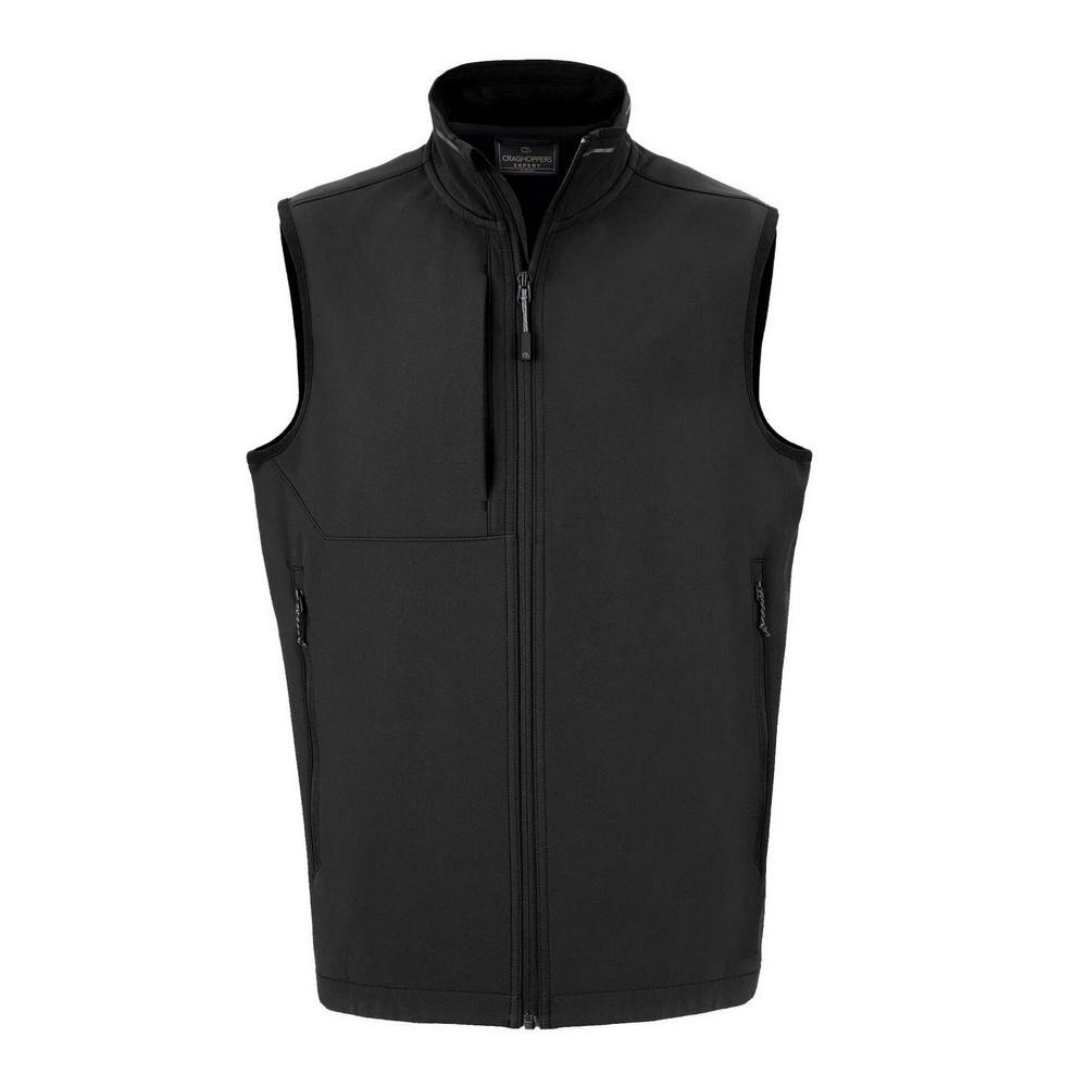 Craghoppers Men's Black Expert Basecamp Softshell Gilet - Xxl - 94% Polyester/6% Elastane