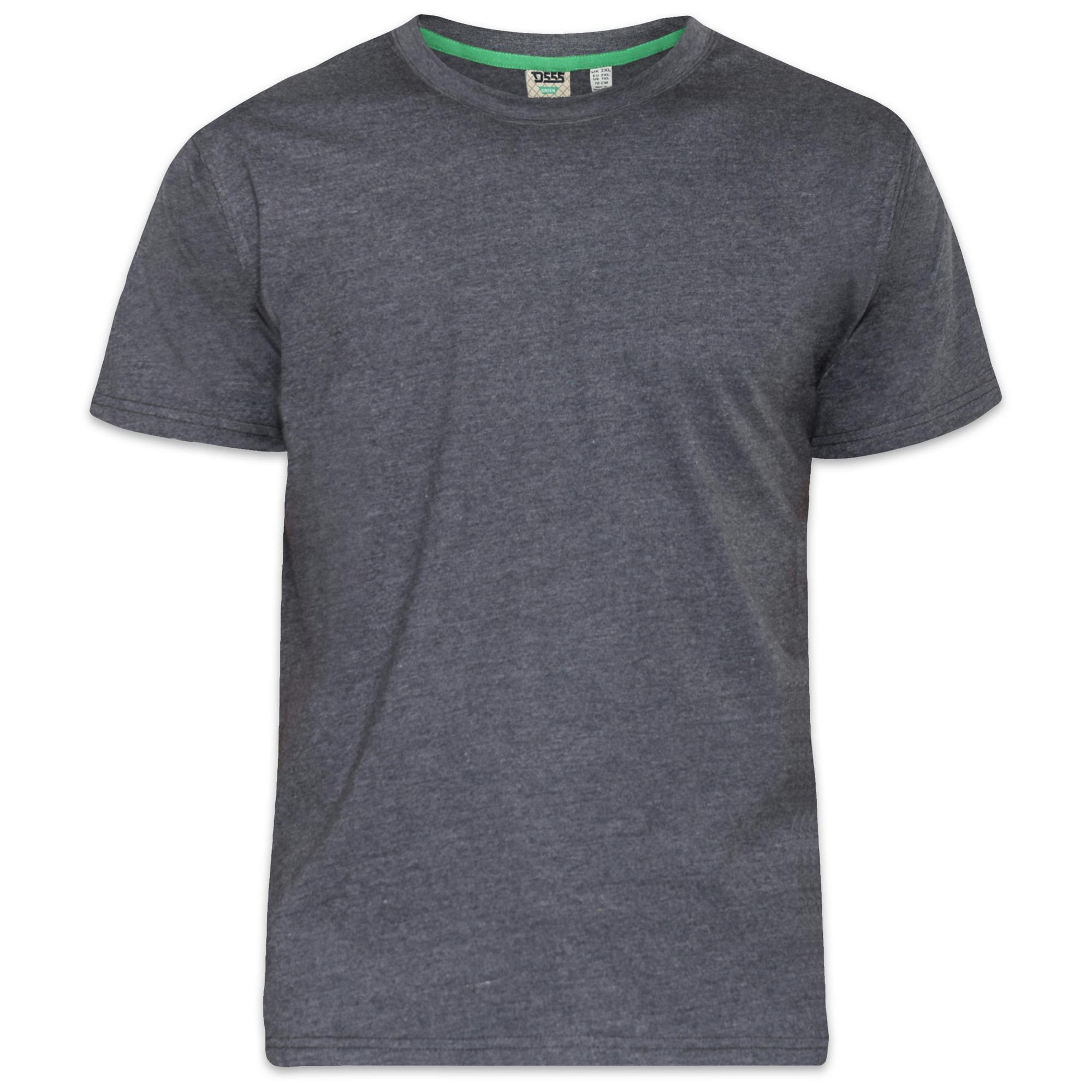 Duke Men's D555 Flyers 2 Kingsize T-Shirt - Charcoal Melange - Charcoal Melange - 7XL - 100% Cotton