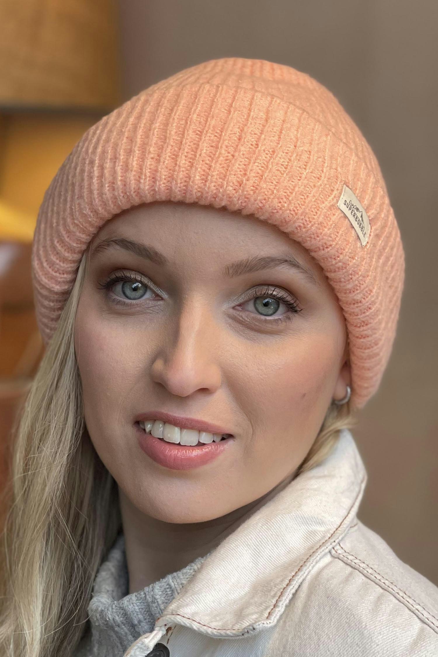 Superbobble Coral Ladies Fashion Beanie Hat, Unisex, One Size - Image 3