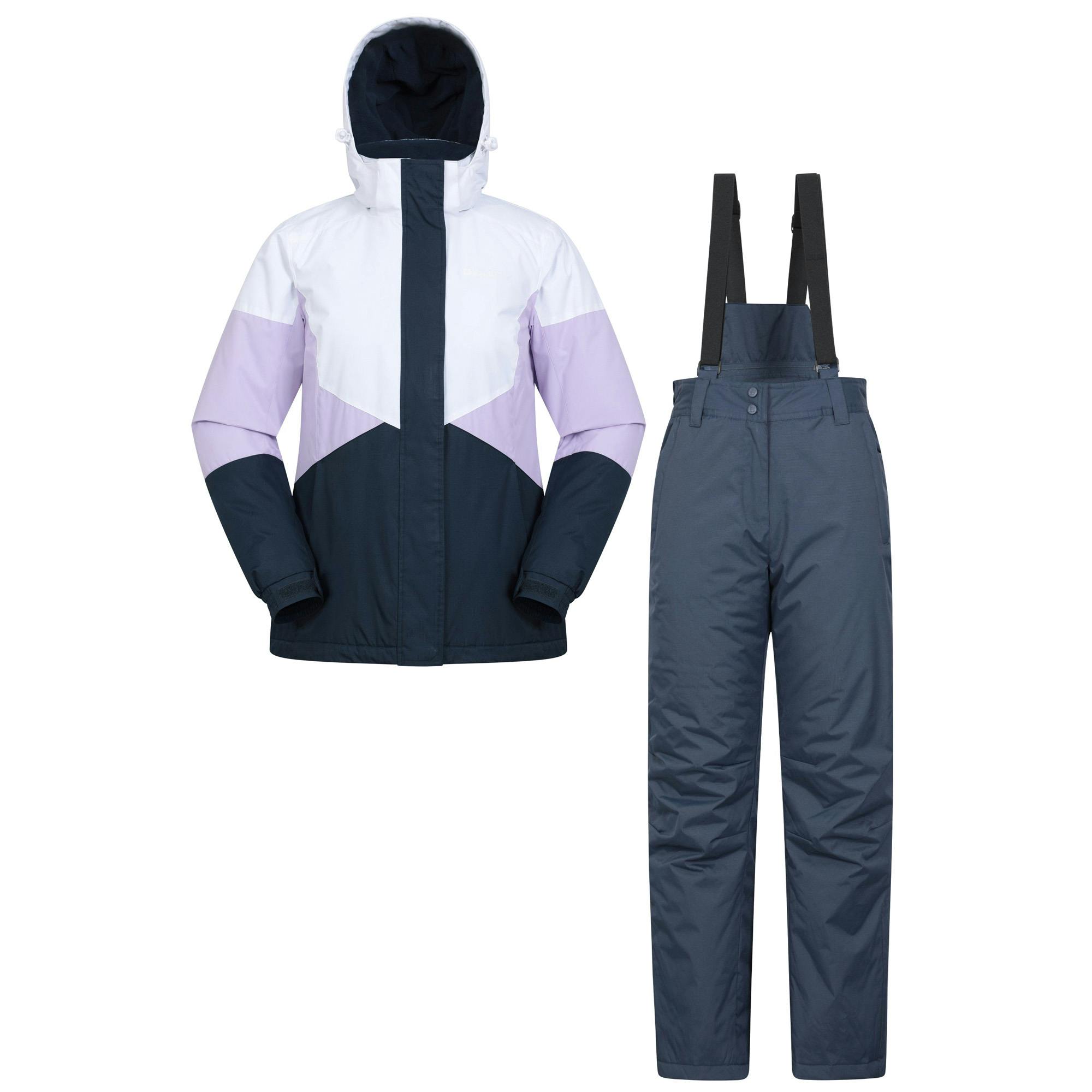 Mountain Warehouse Women's Lilac Ski Jacket & Trousers Set - 20 Uk - 100% Polyester