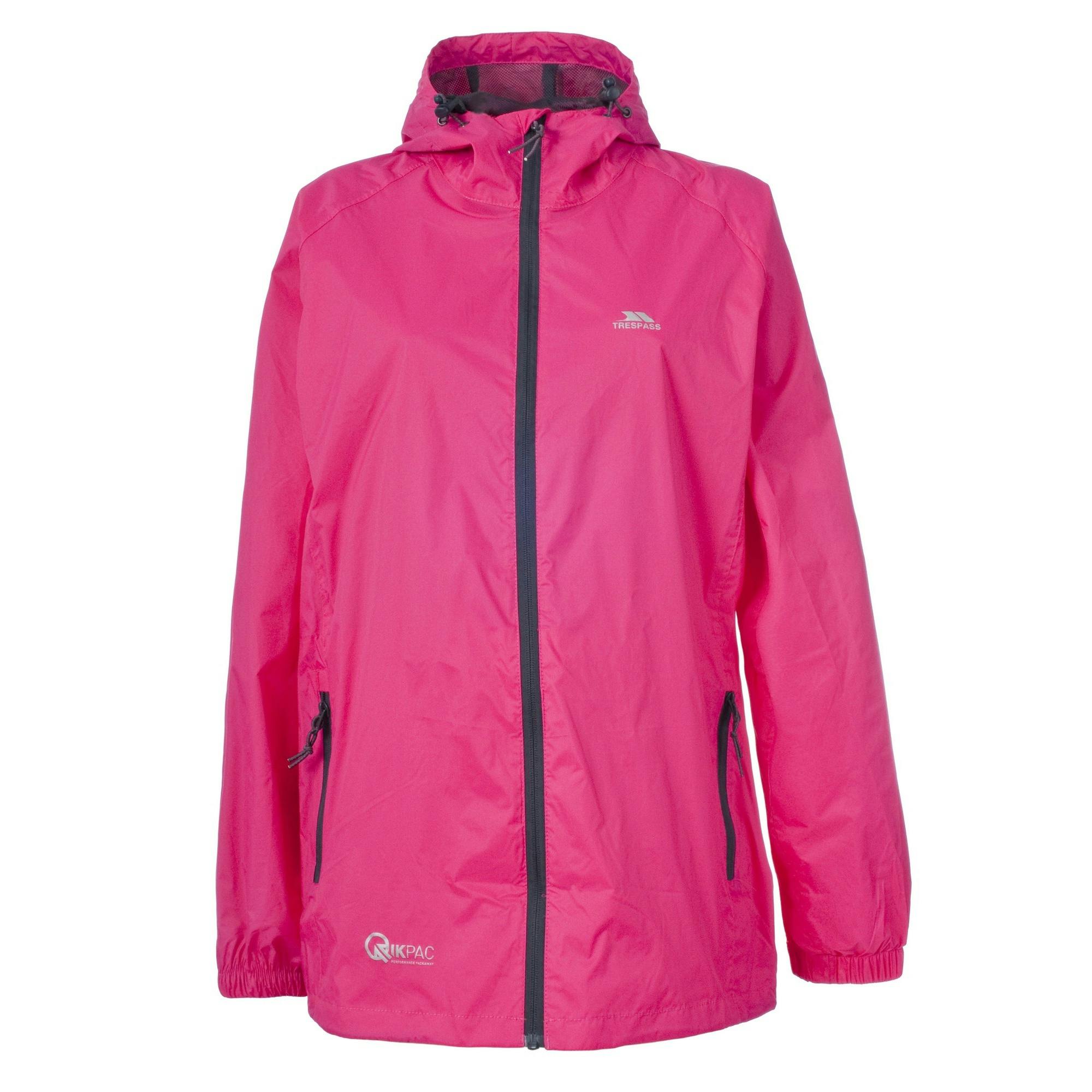 Trespass Unisex Adult Qikpac Waterproof Jacket - Sasparilla - Sasparilla - S - 100% Polyamide