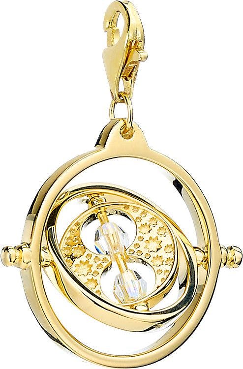 The Carat Shop Silver/Gold Harry Potter Sterling Plated Time Turner Clip On Charm With Crystals Elements