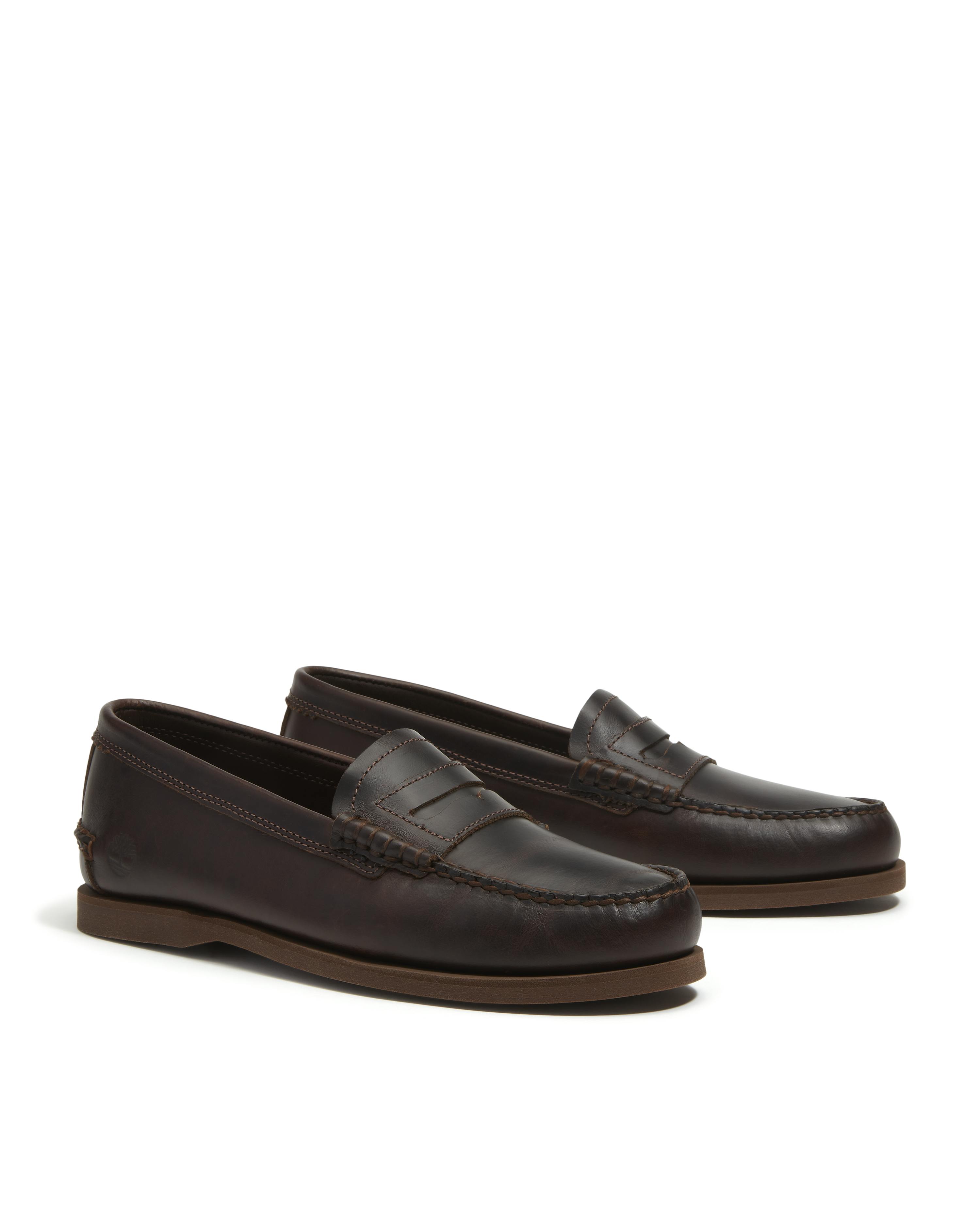 Timberland Men's Grain/Dark/Brown Full Leather Classic Loafer - Uk8 Eu42 Us8.5 Wide