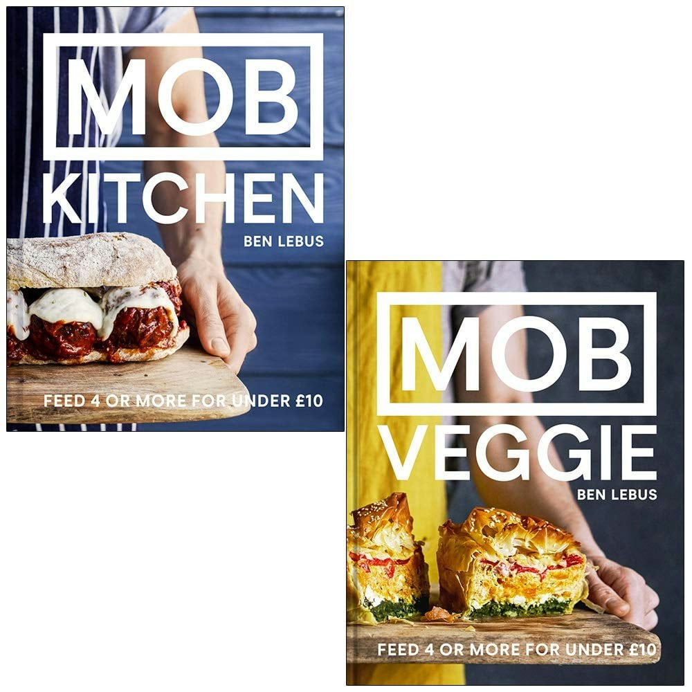 Pavilion Books Mob Kitchen & Mob Veggie By Ben Lebus - 2 Book Hardback Cookbook Set - Feed 4 For Under £10 - Budget Family Recipes - Image 6