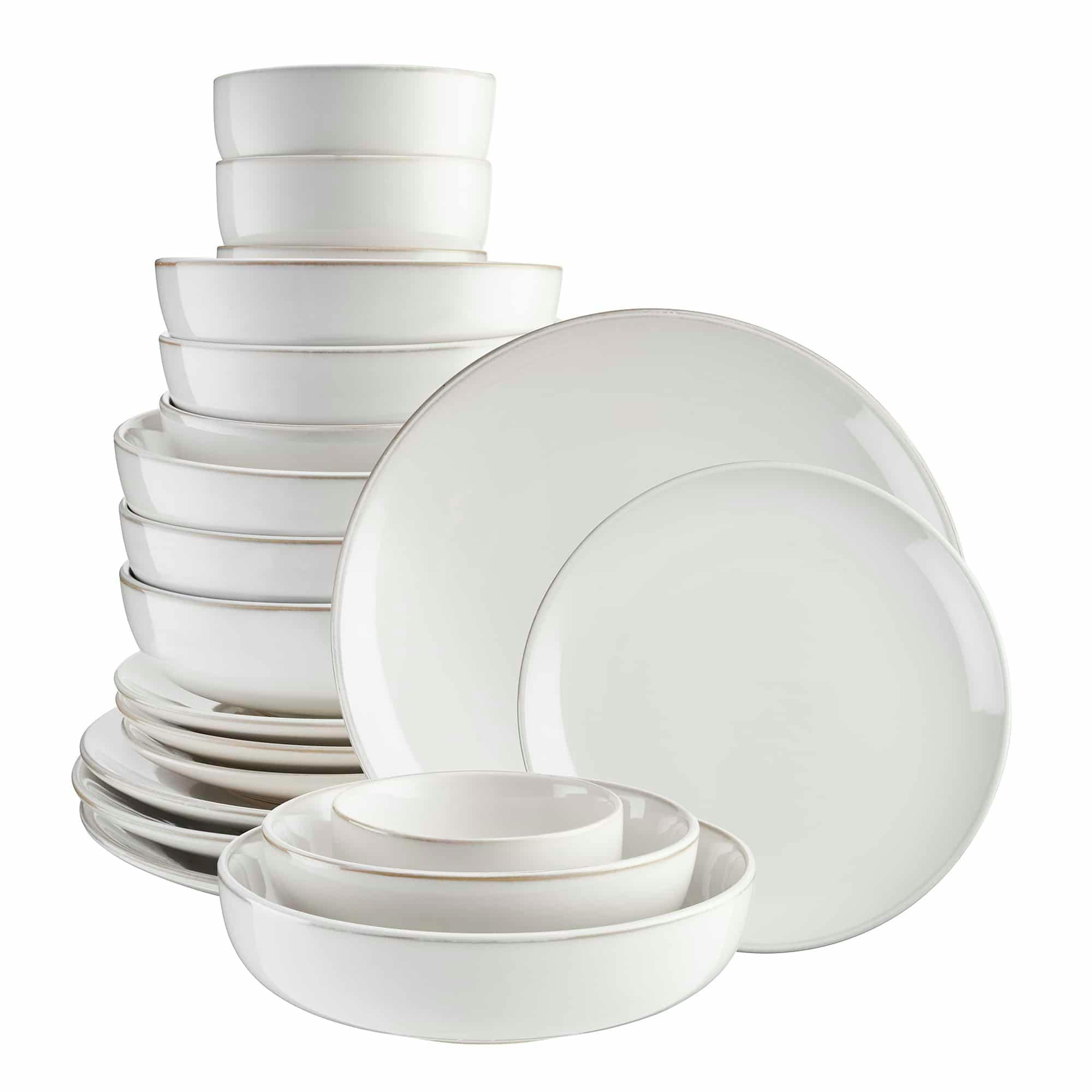 Rackhams White Nordic Stoneware 20 Piece Dinner Set |