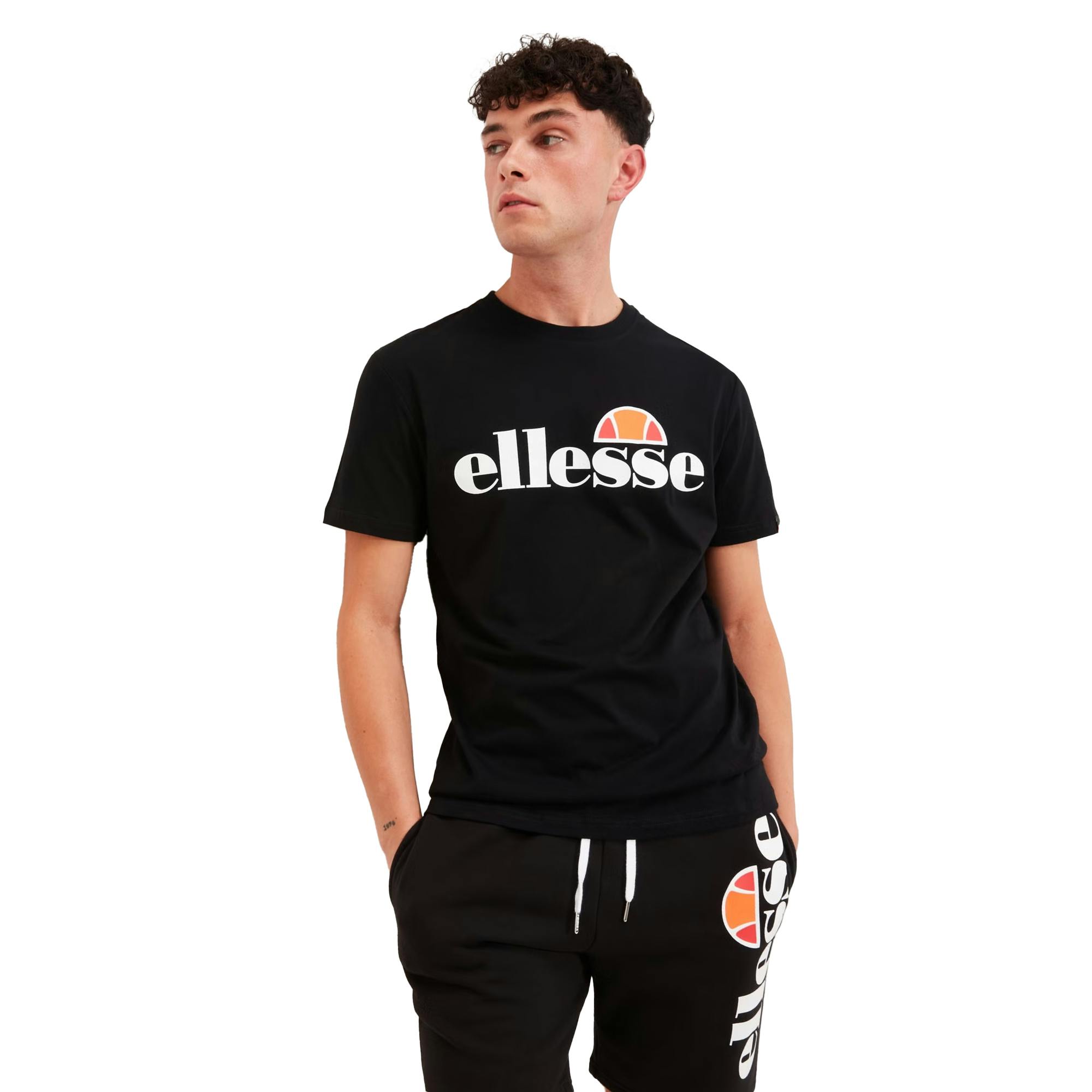 Ellesse Men's Black Prado T-Shirt - M - 100% Cotton