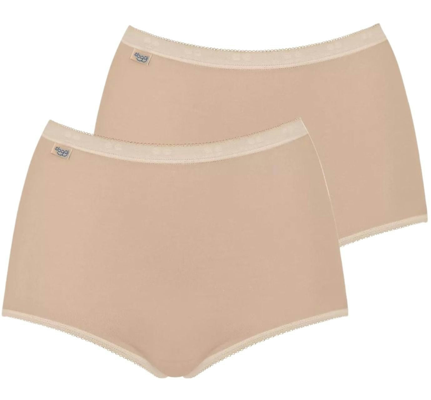 Sloggi Women's Basic+ 2-Pack Maxi Briefs, Skin - 12