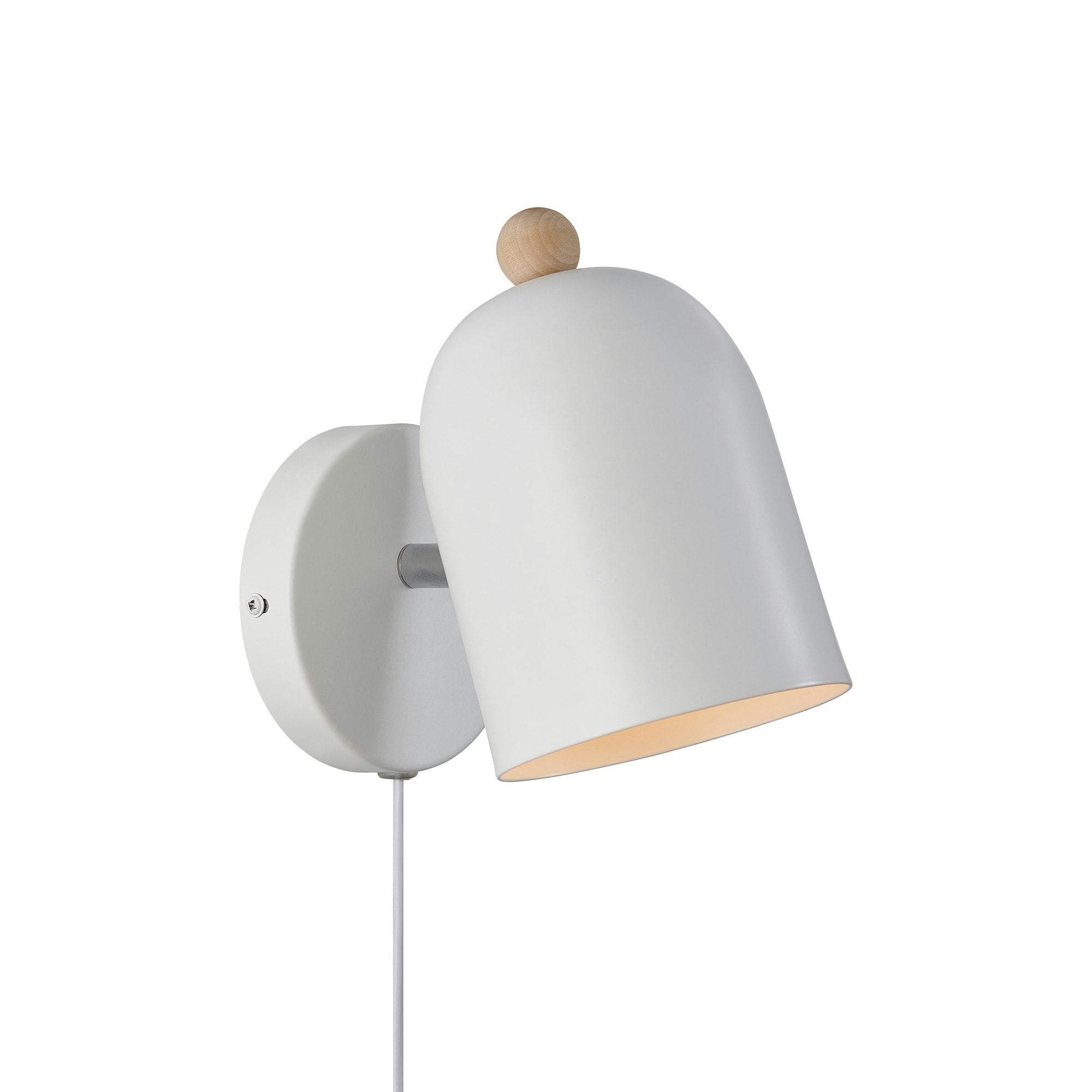 Nordlux Unisex White Gaston Wall Light Metal Bedroom E27 Switch Plug In/Mains - Image 4