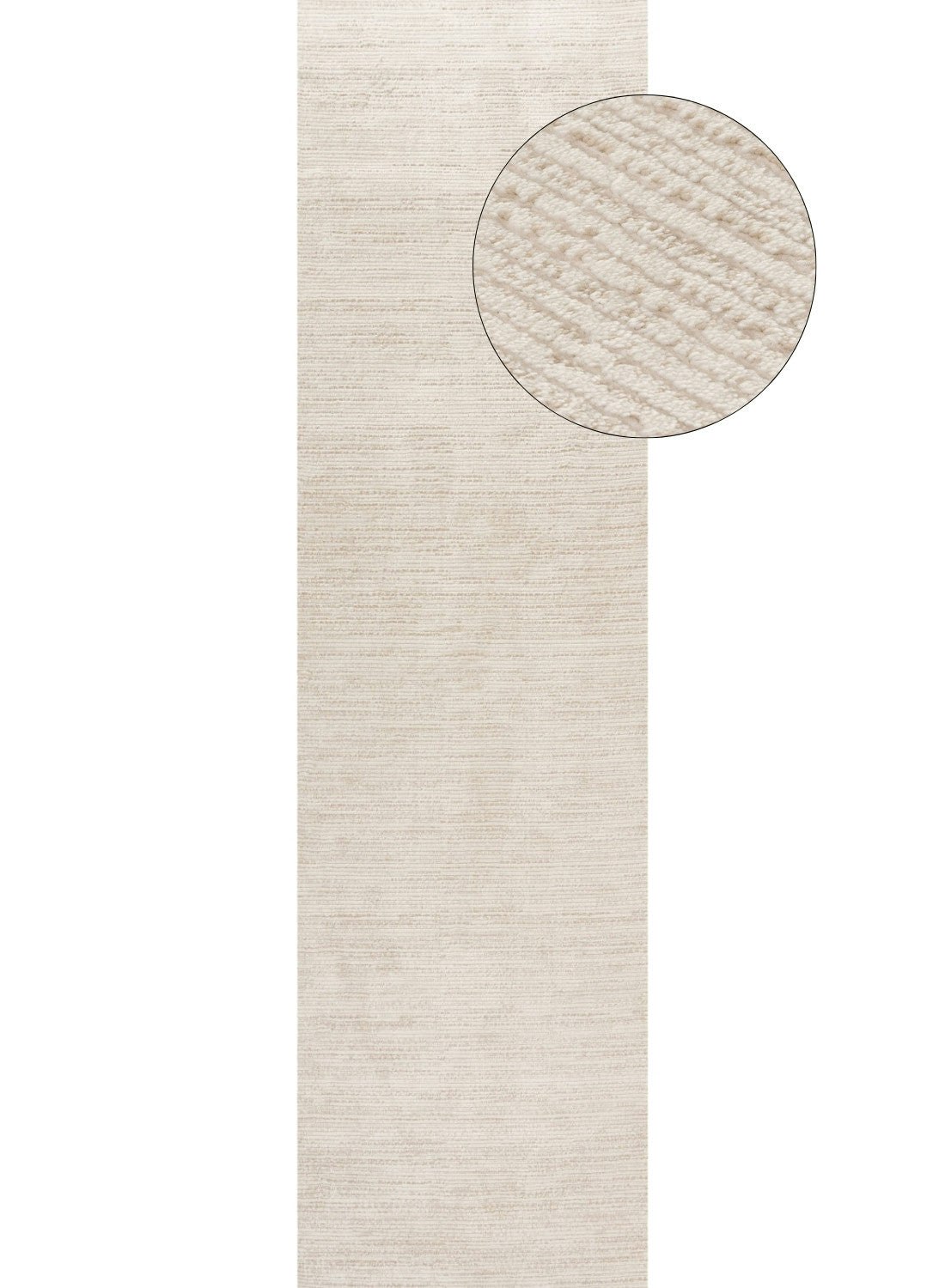 Rackhams Cream/Beige Carmel - Striped Rug | 6010 - 80X300 Cm