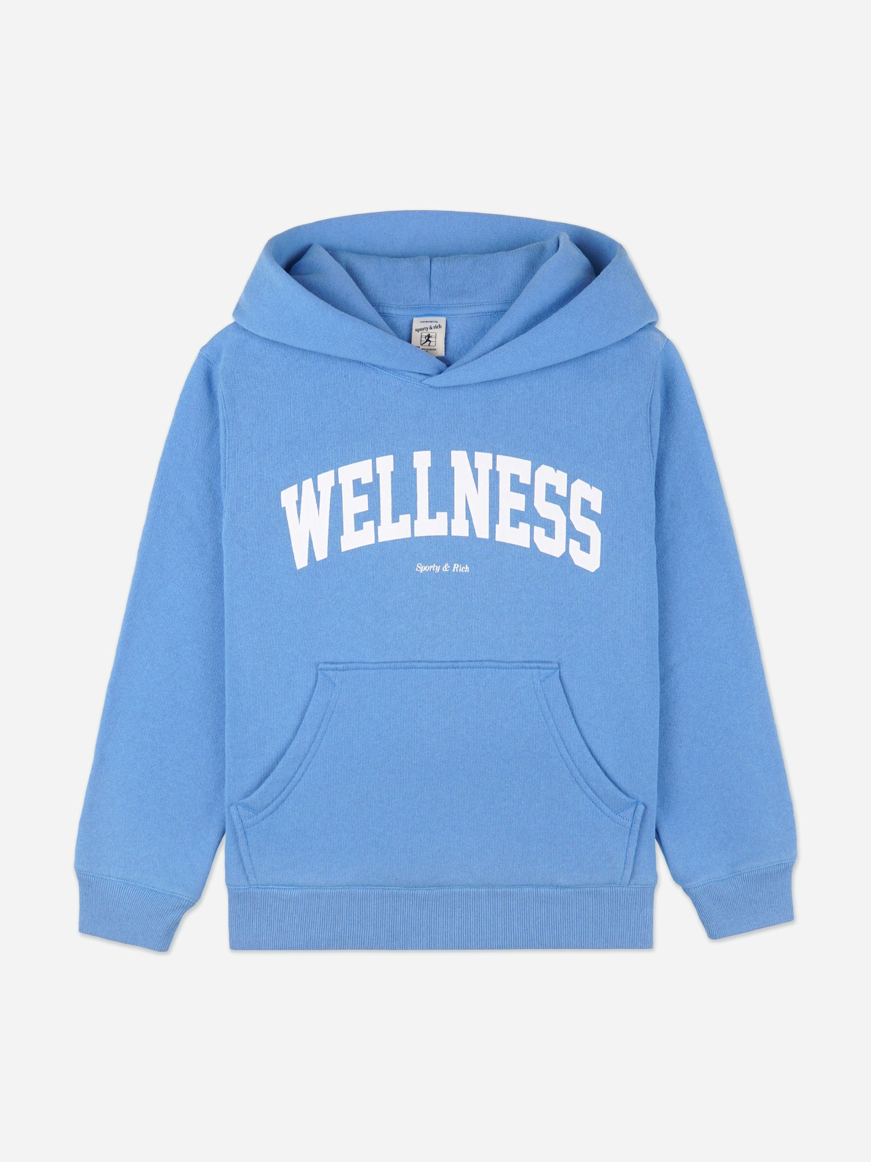 Sporty & Rich Blue Kids Wellness Ivy Hoodie In - 6 - 8 Yrs