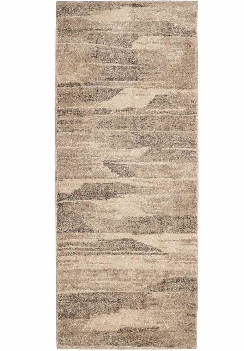 The Rugs Beige Freya Abstract Rug – Soft Neutral Tone - 80X200 Cm
