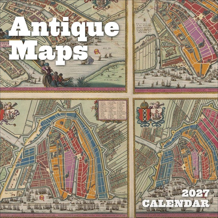 Rackhams Antique Maps Calendar 2027, Wall Calendars, Month To View, History & Literature, Gift - Image 6