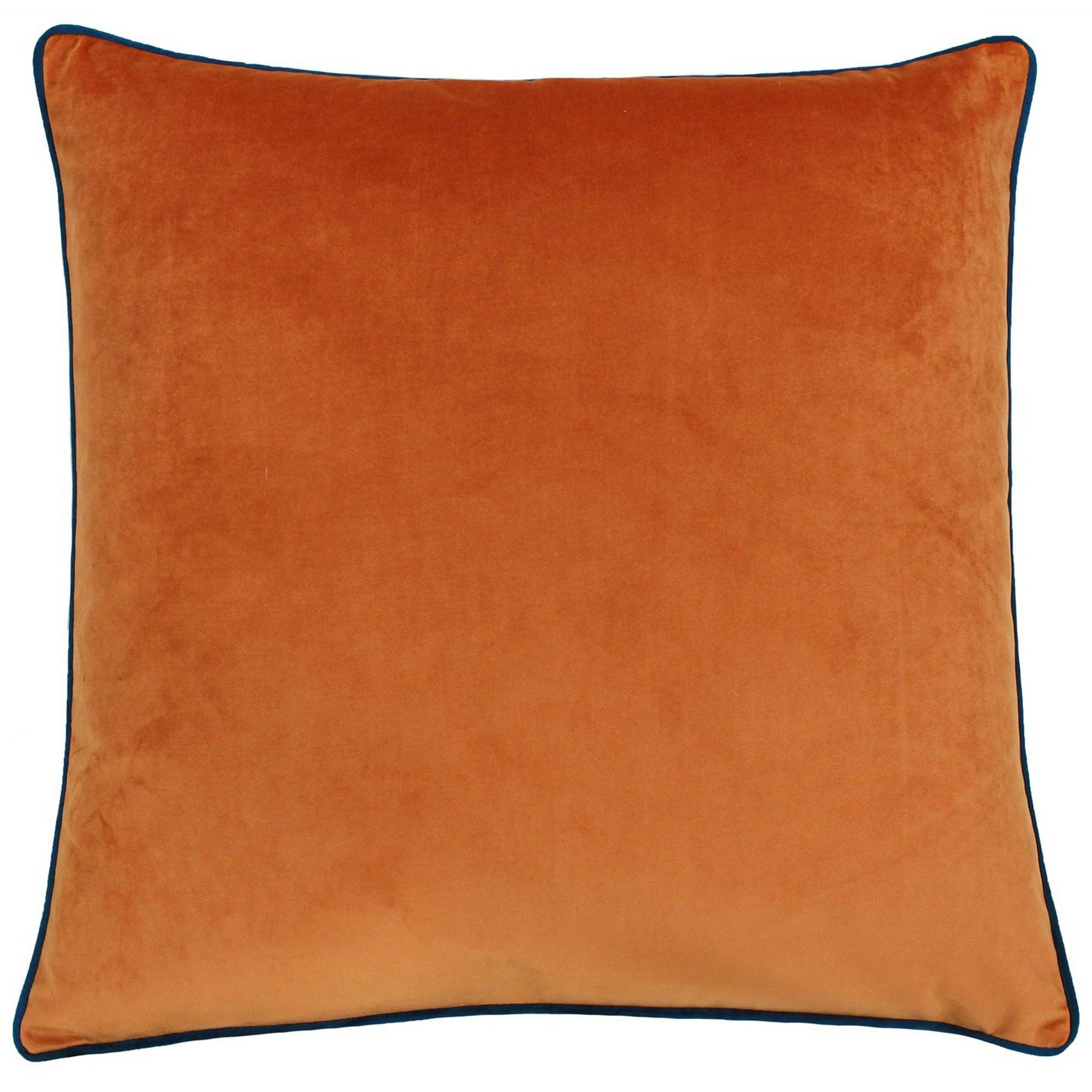Rackhams Meridian Cushion Cover - Tiger/Teal - 55X55cm - Tiger/Teal - 100% Polyester