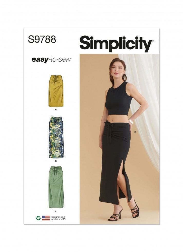 Simplicity Women's Sewing Pattern 9788, Skirts For A (10-12-14-16-18-20-22) - Easy - A (10-12-14-16-18-20-22)