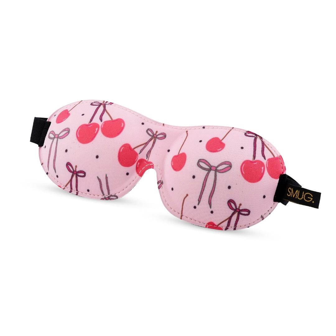 Smug Contoured 3D Blackout Sleep Mask in Light Pink - Image 5