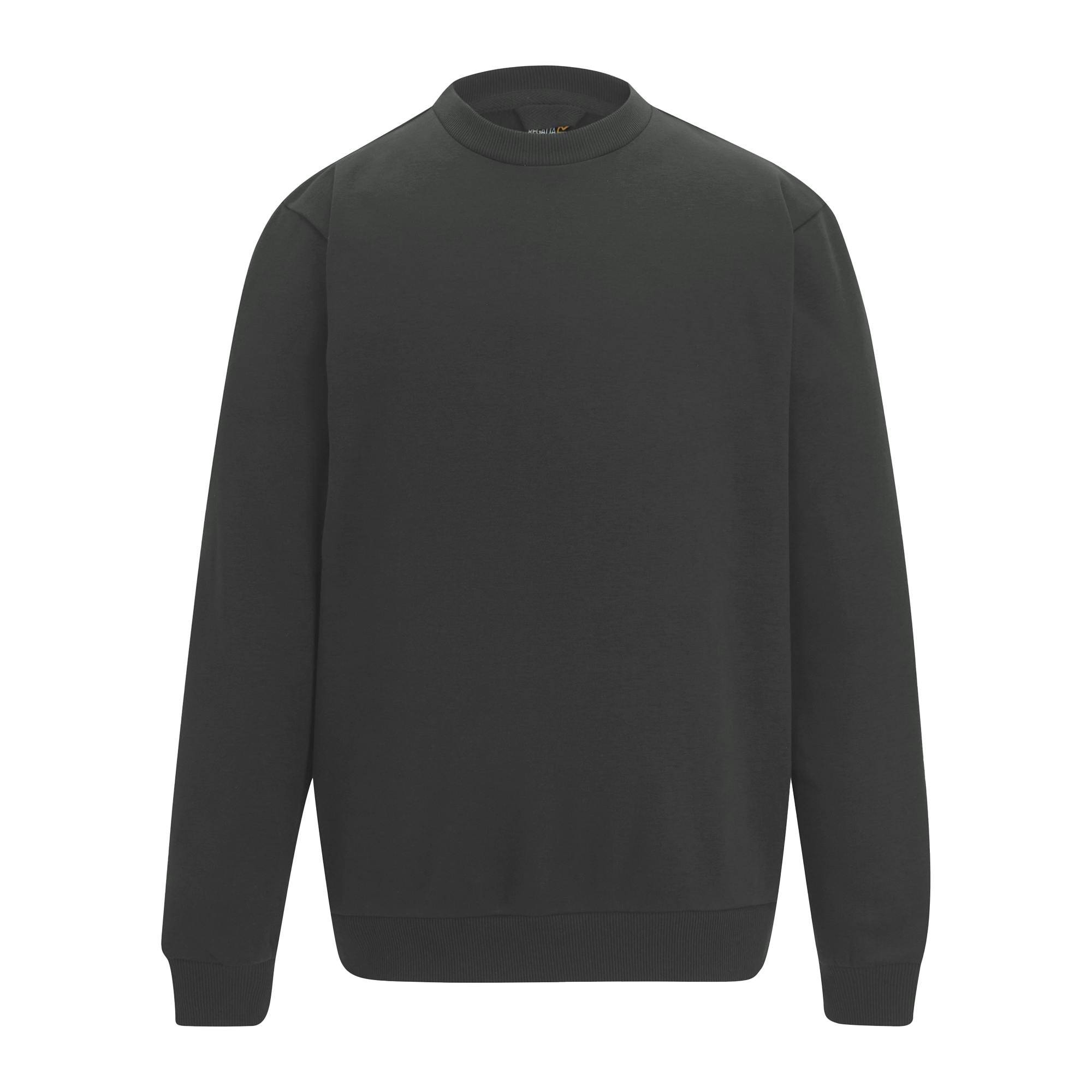 Regatta Men's Grey Cotton Sweatshirt - Solid - Xs - Solid - 65% Polyester/35% Cotton