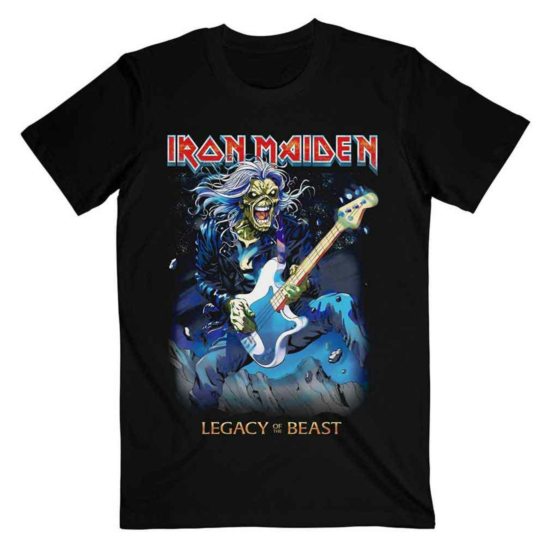 Paradiso Clothing Unisex Black Iron Maiden Eddie On Bass T Shirt - Xxl