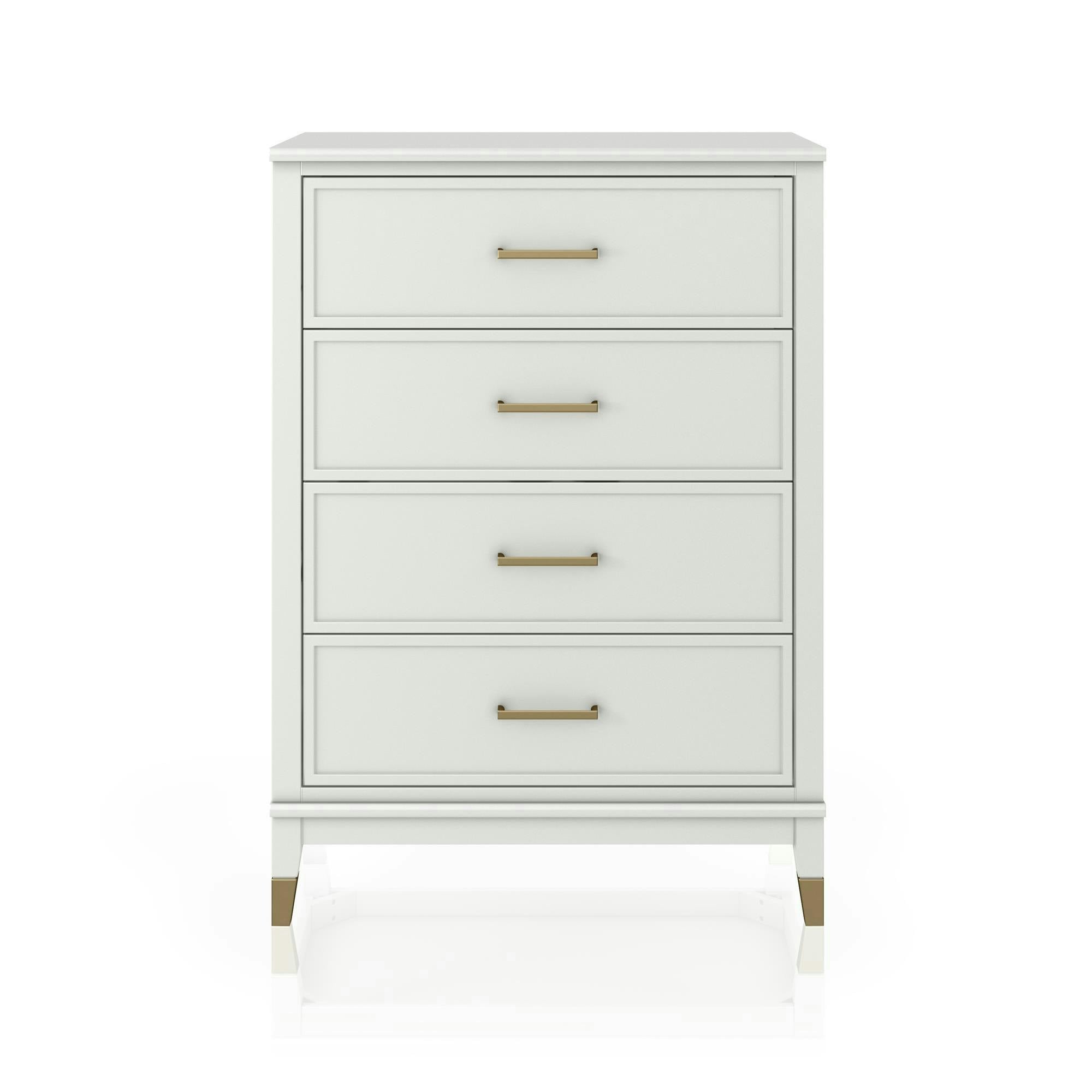 Dorel Home White Westerleigh 4 Drawer Dresser