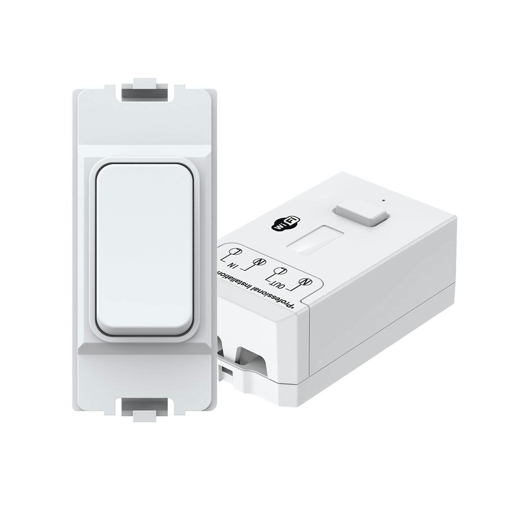 Ener-J Wireless & Batteryless Kinetic Grid Switch,Pro + 500W Rf + Wifi Receiver (Can Fit Into Mk Plate)