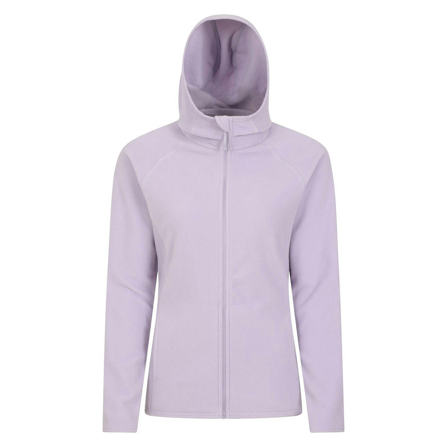 Mountain Warehouse Women's Purple Camber Hooded Fleece - Xxs - 100% Polyester