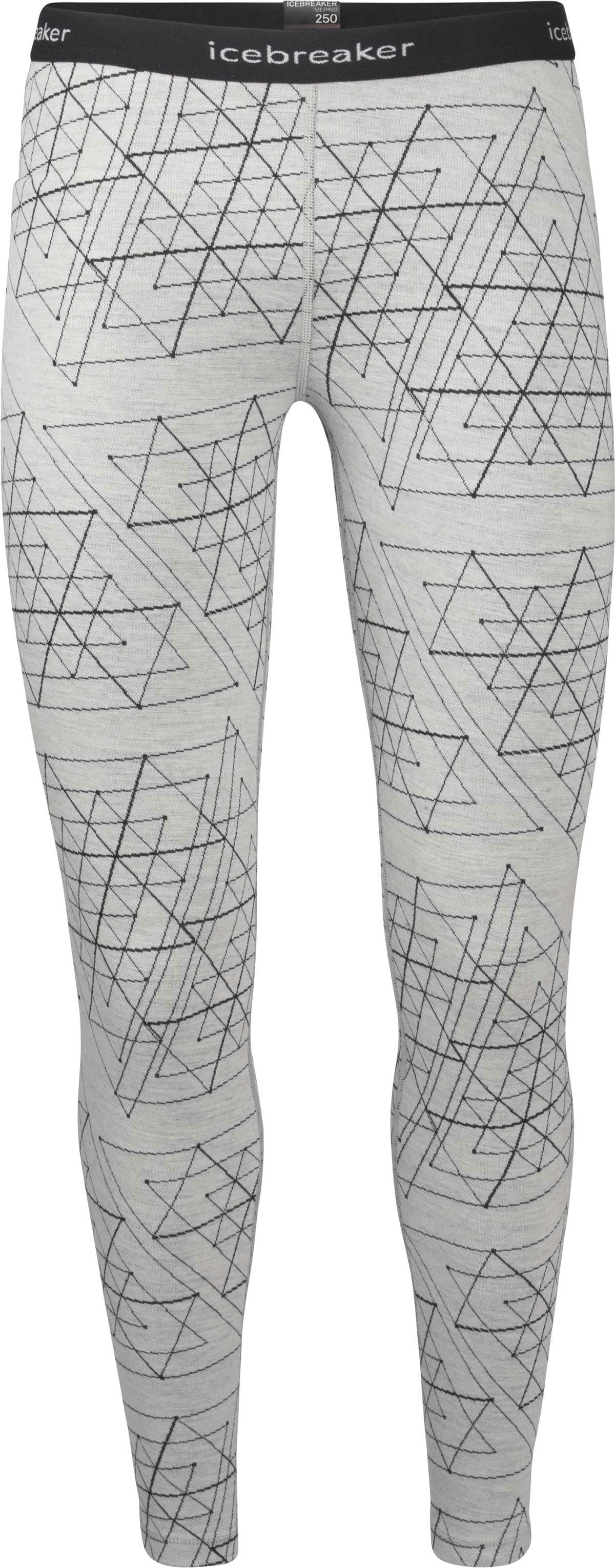 Icebreaker Women's White Merino 260 Vertex Leggings - Snow Ice - X-Small