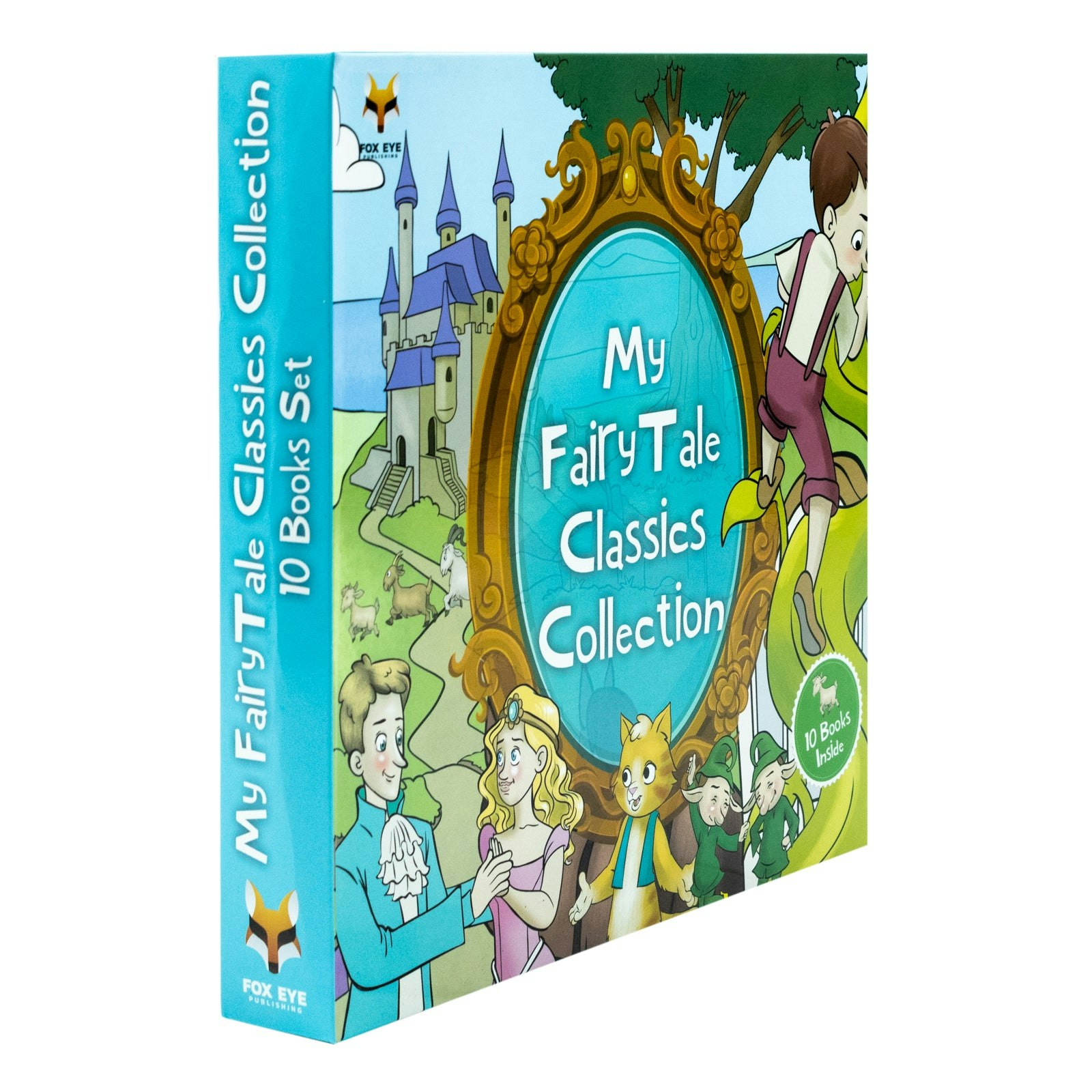 Fox Eye Publishing White My Fairy Tale Classic 10 Picture Book Set Aladdin, Beauty And Beast, Puss In Boots & More