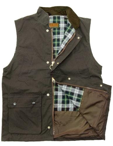 Coolandnew Brown Game Classic Wax Gilet - Xl