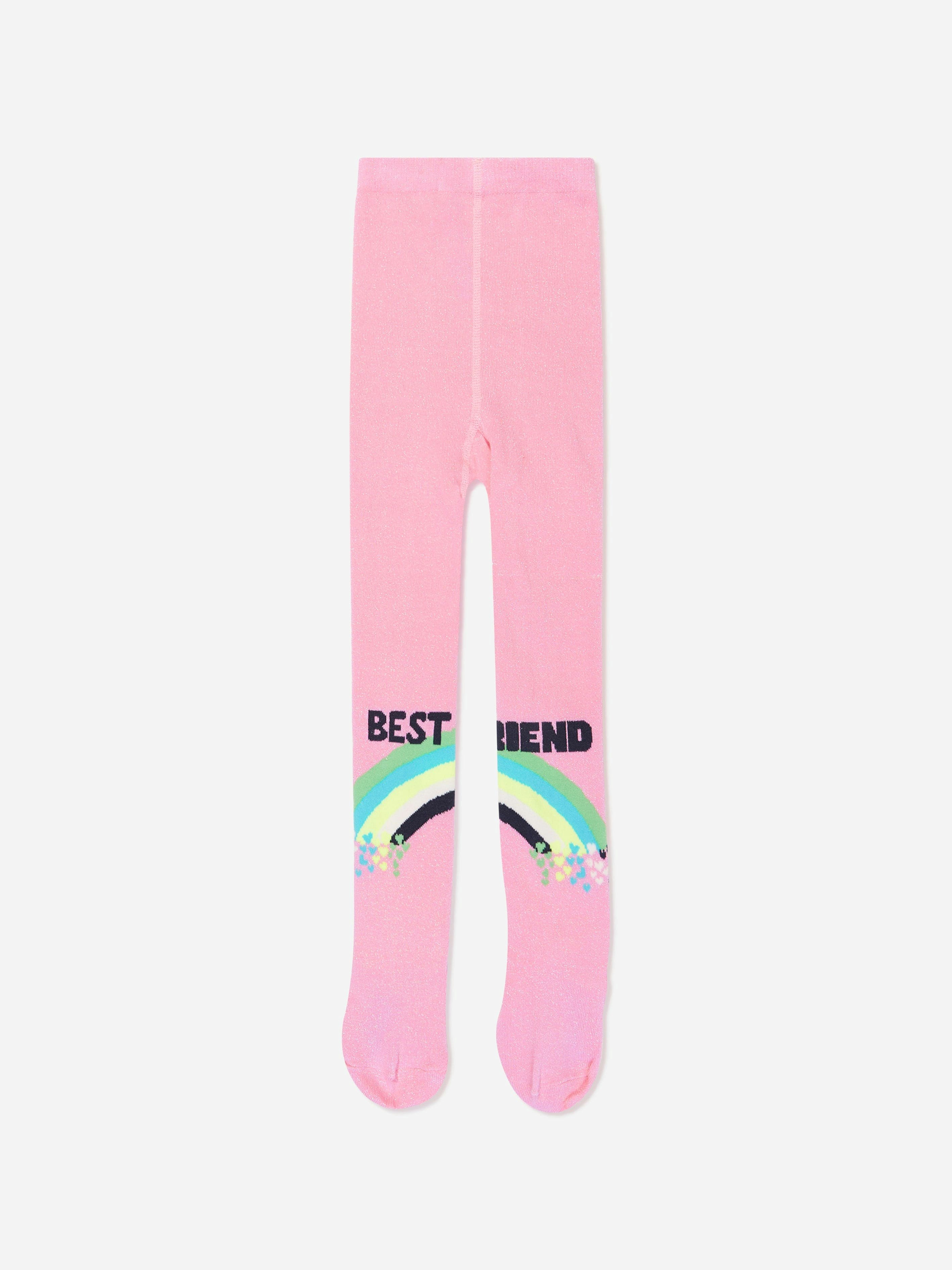 Billieblush Girls Pink Best Friend Tights In - Eu 35 - 38