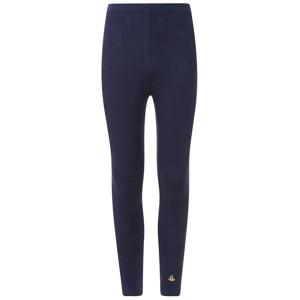 Lazy Jacks Jersey Leggings - Marine - 3-4 Years - Marine - 93% Cotton/7% Elastane