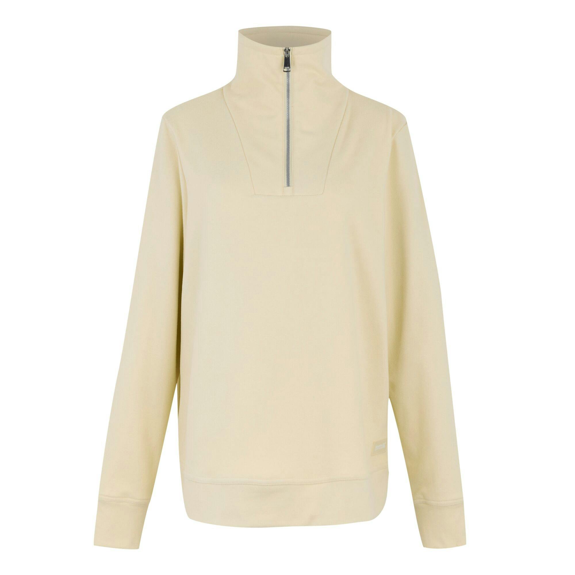 Regatta Women's Light Demmi Quarter Zip Fleece Top - Vanilla - 14 Uk - Vanilla - 60% Polyester/30% Recycled Polyester/10% Elastane