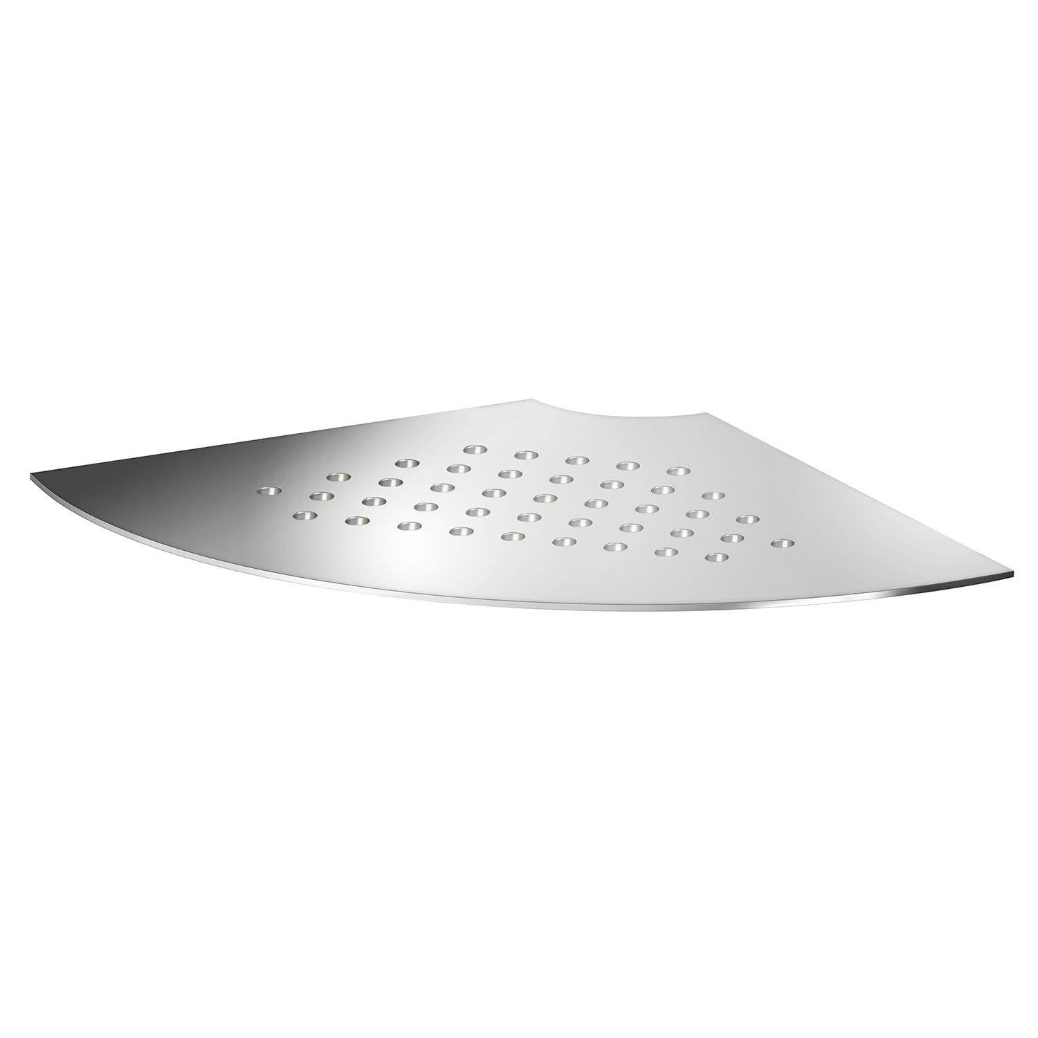 Smedbo Polished Stainless Steel Grout Line Shower Corner Shelf With Holes (200 X 200Mm)