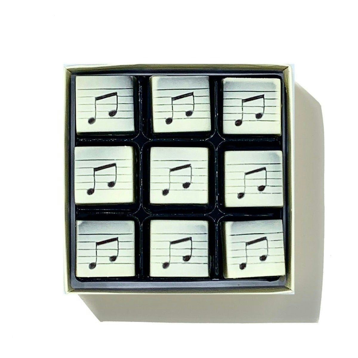 Choc On Choc Dark/White Chocolate Musical Notes