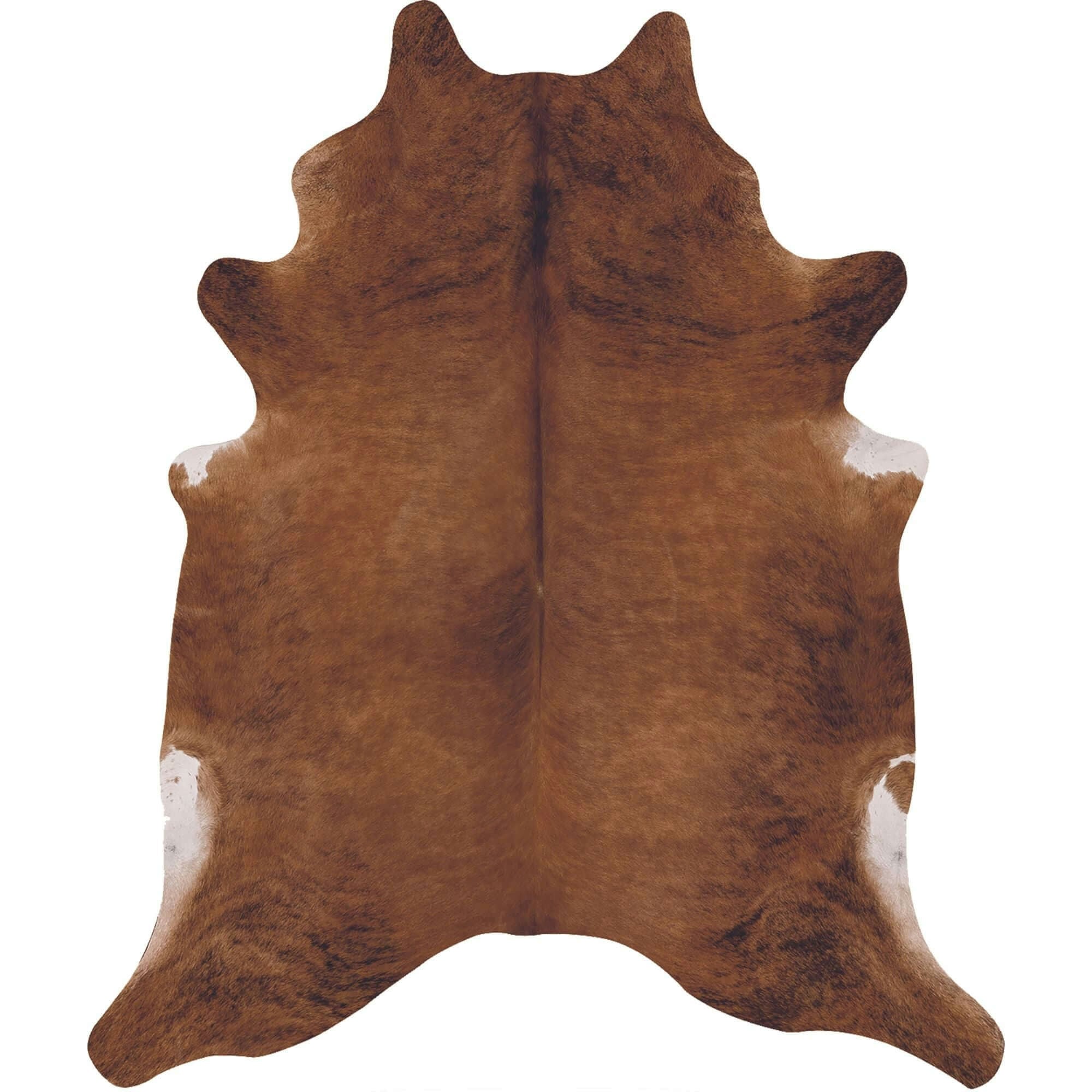 Rackhams Brown Large Faux Hides Animal Print Warm Rug - 155X190 Cm