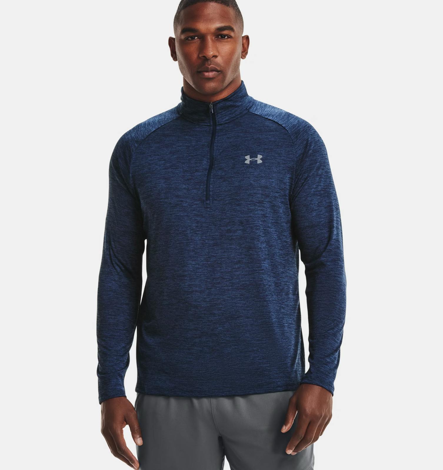 Under Armour Men's Tech 1/2 Half Zip Training Drill Top Navy 1328495 - 2XL
