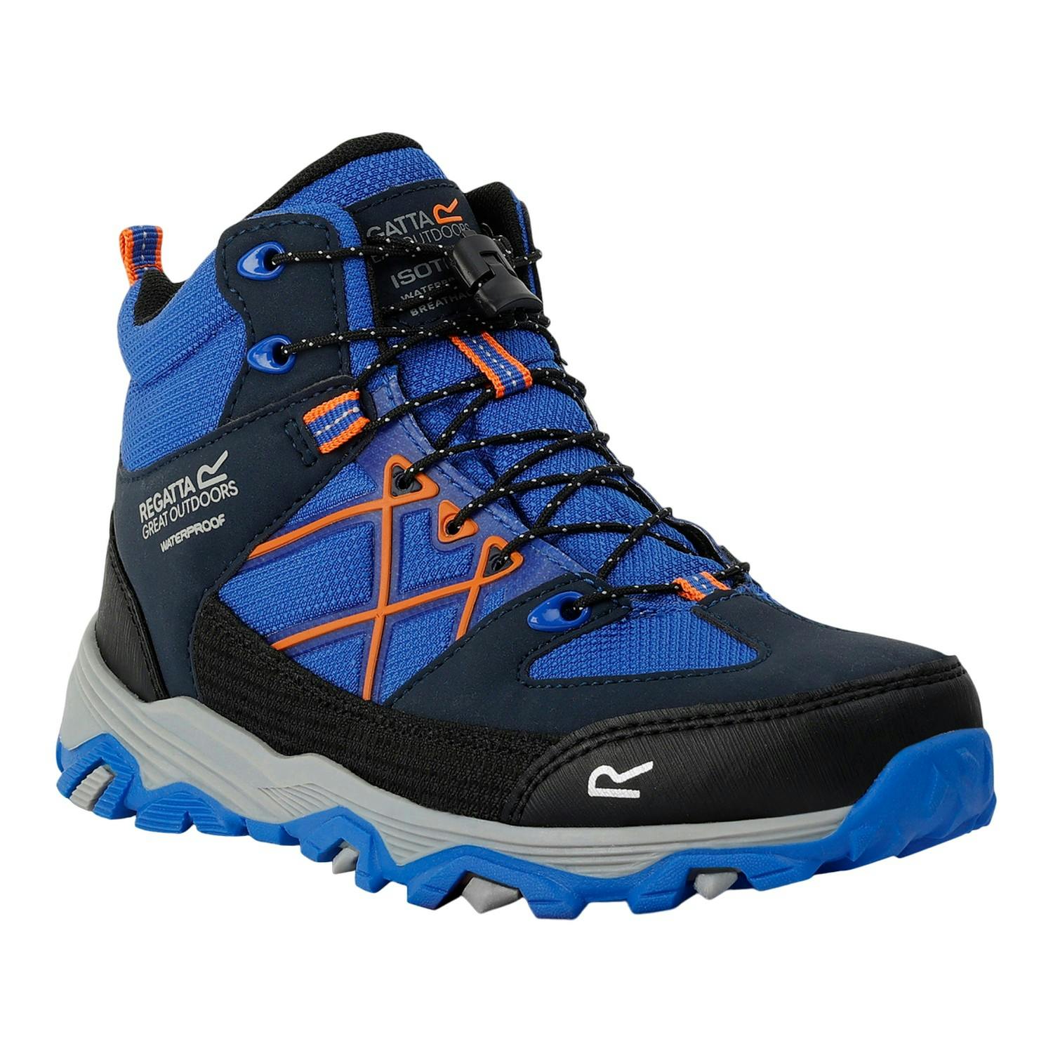 Regatta Blue/Orange Childrens/Kids Samaris Iii Walking Boots - Oxford - 4 Uk - Oxford - 100% Mixed