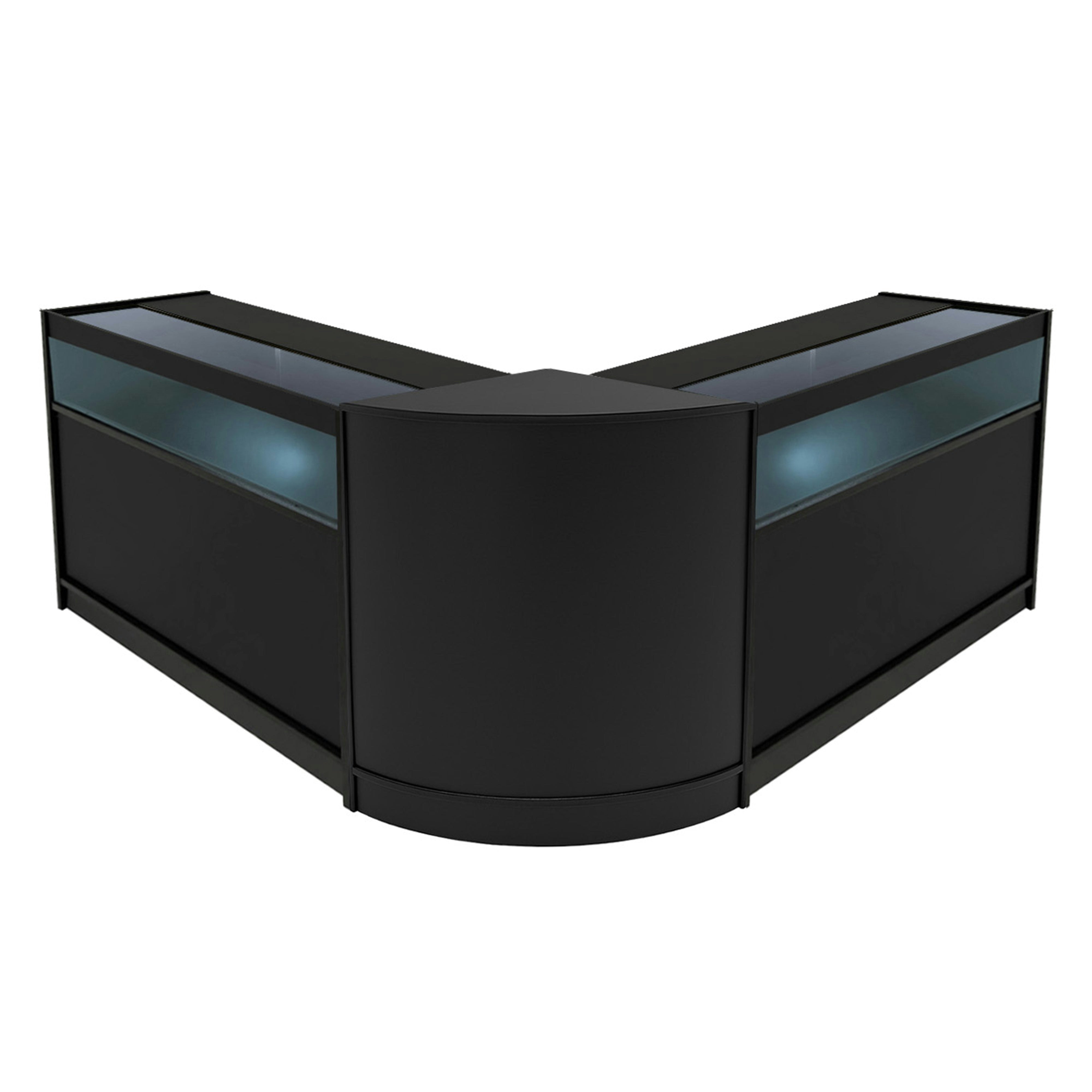 Monstershop Black Iris Led Shop Counter Set Cm60 & 2 X B1200