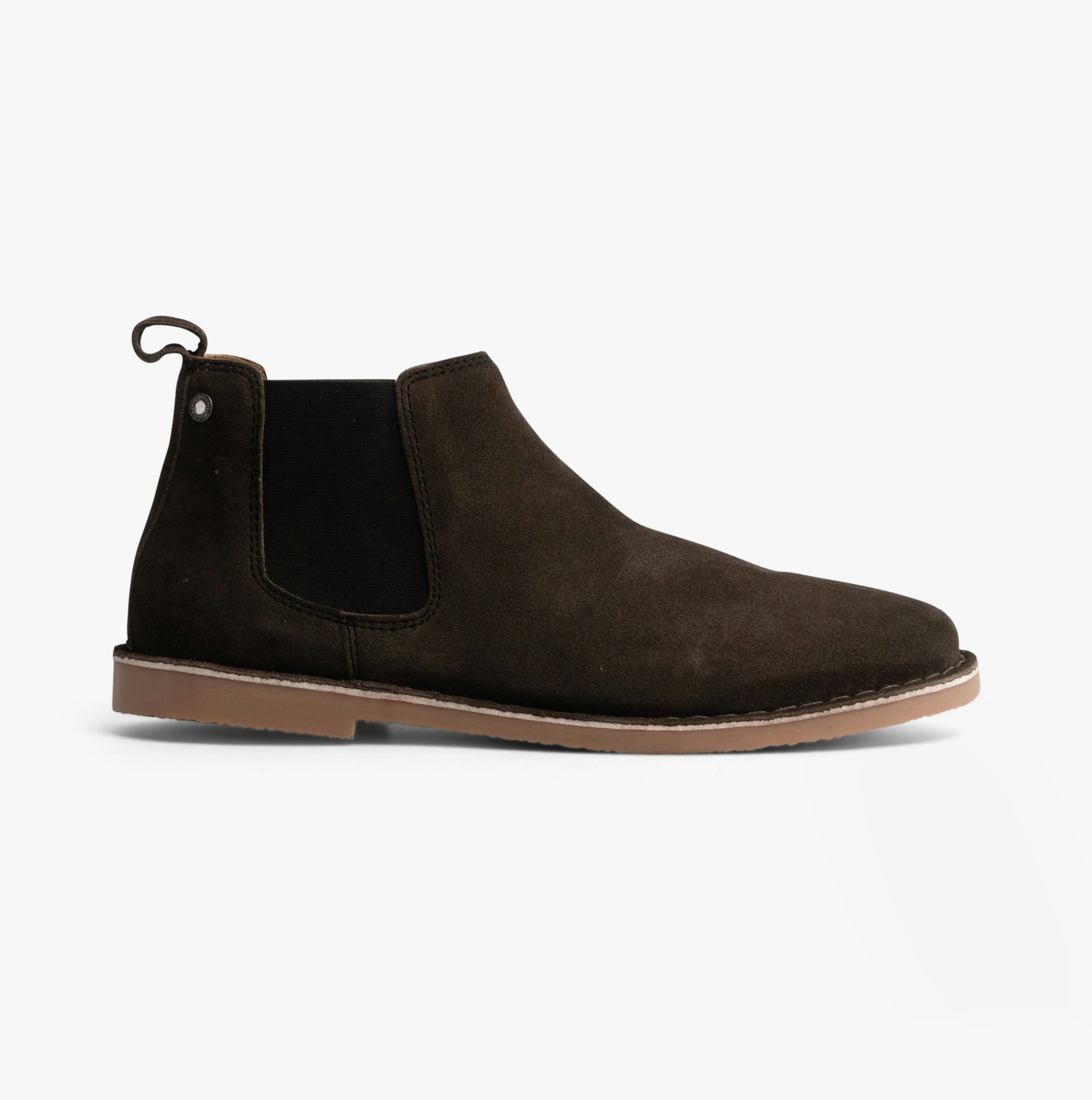 Jack & Jones Men's Black Bravo Suede Chelsea Boots Pirate - Uk 8