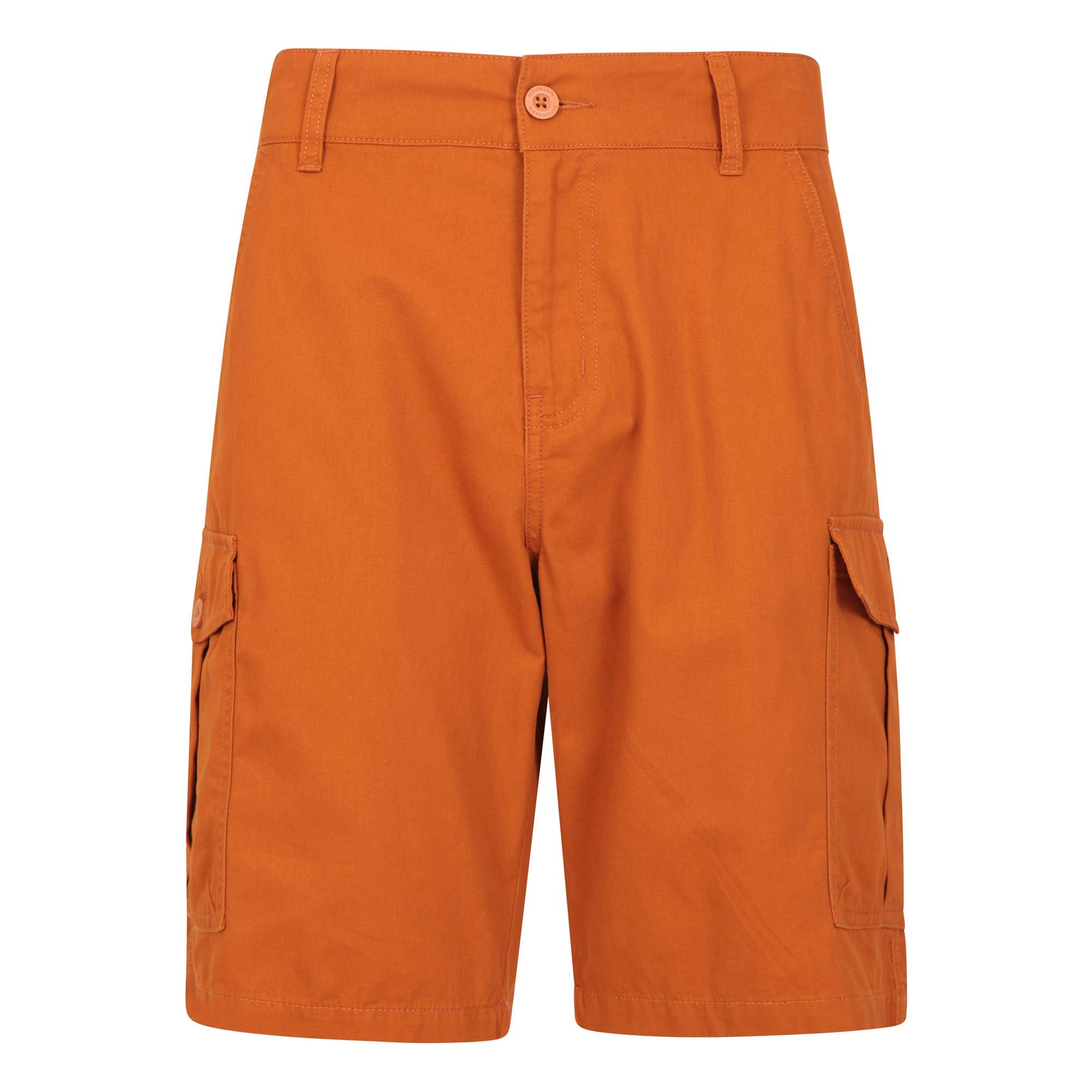 Mountain Warehouse Men's Orange Lakeside Cargo Shorts - 36R - 100% Cotton