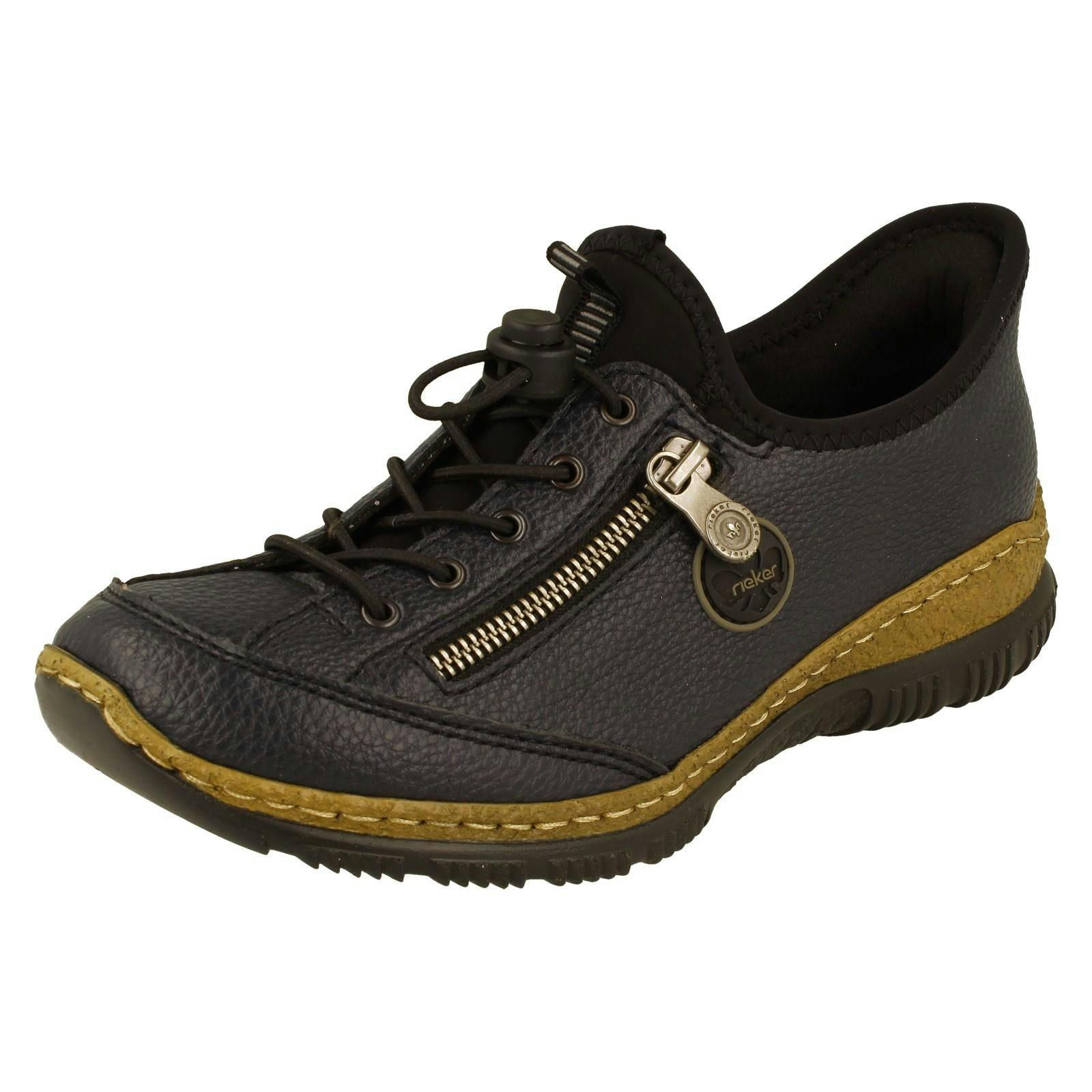 Rieker Women's Blue Casual Ready To Go Casual Shoes N3267 - 15 - Uk 7.5