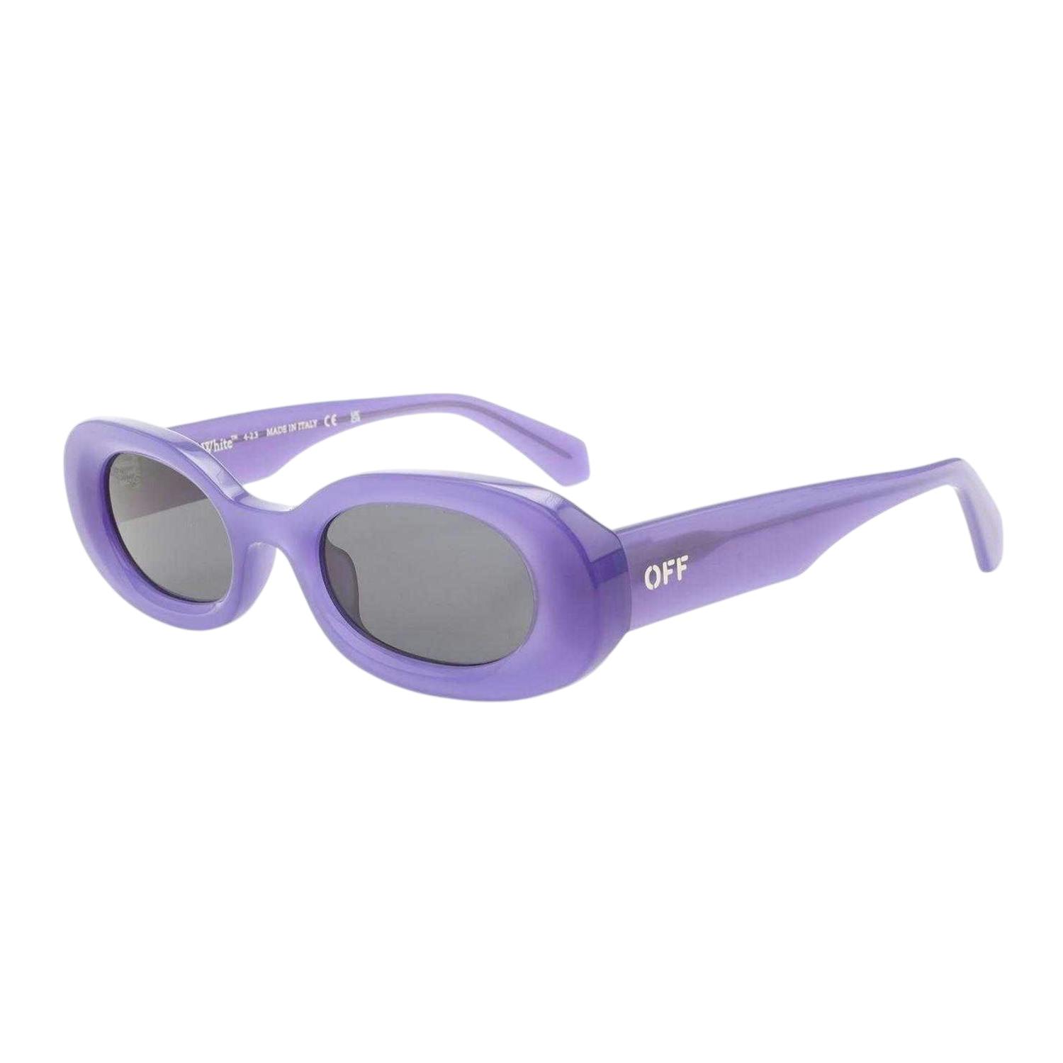 Off-White White/Dark Off- Off Logo Sunglasses - Purple - One Size - 100% Mixed