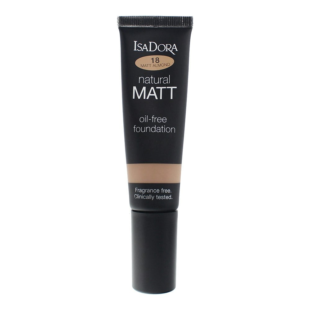 Isadora Natural Matte Oil-Free Foundation Matte 18/Almond - Image 7