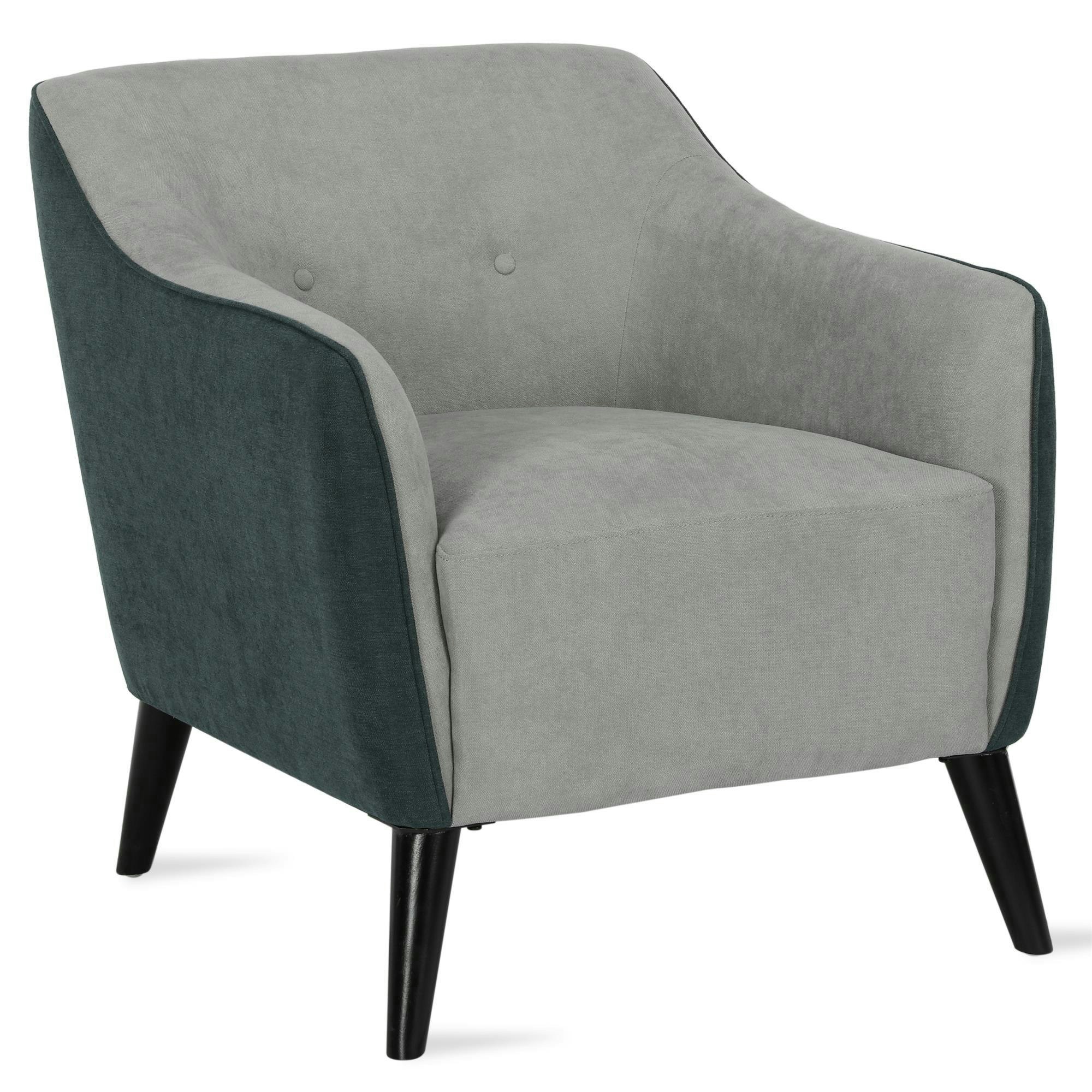 Rackhams Grey Kayden Lounge Chair Chenille