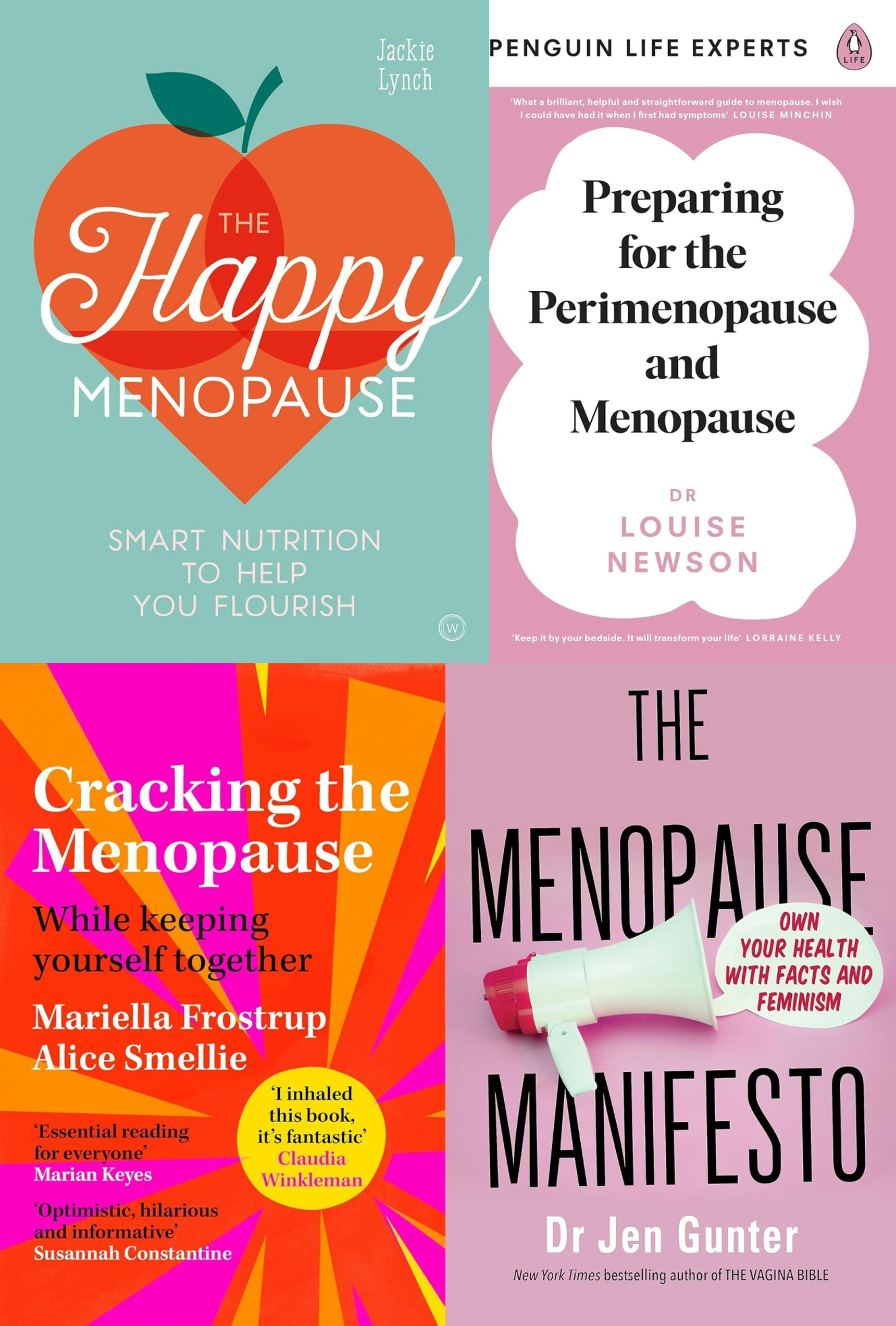 Books4people The Menopause Manifesto, The Happy Menopause, Cracking The Menopause, Preparing For The Perimenopause And Menopause 4 Books Collection Set