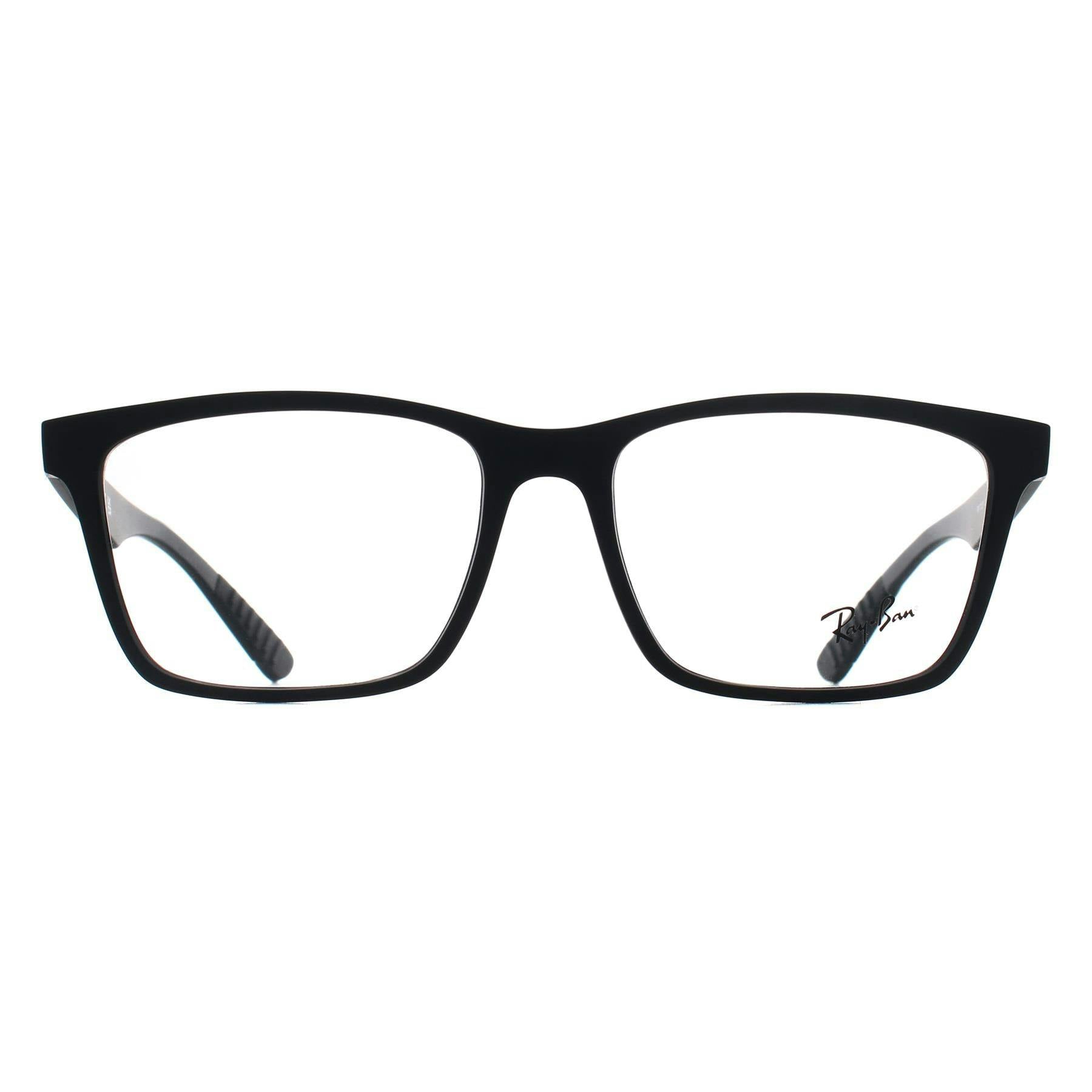 Ray-Ban Eyeglasses Optics - Black Frame Clear Lenses Polarized 57-17, RB7025 - Image 7